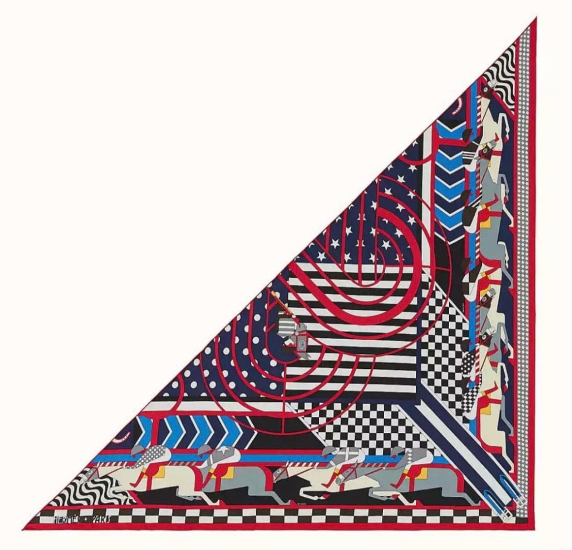 Hermes Hermes 140cm Silk Large Triangle Scarf - in Box