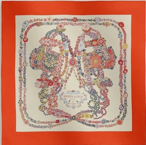 Hermes Hermes 90 x 90cm Silk Scarf - Brides De Gala en Fleurs - New in Box