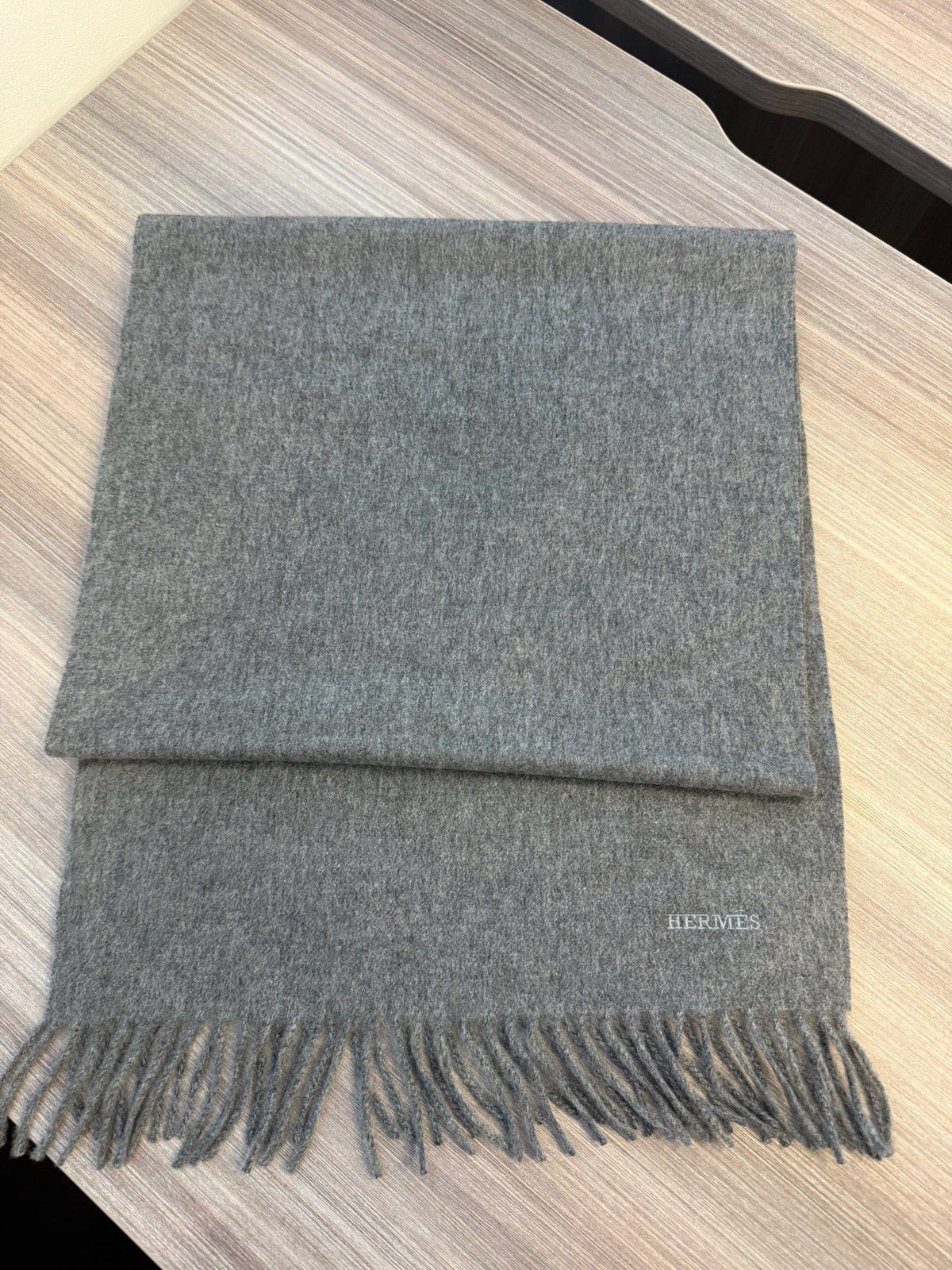 Hermès Hermès Cashmere Scarf - Grey