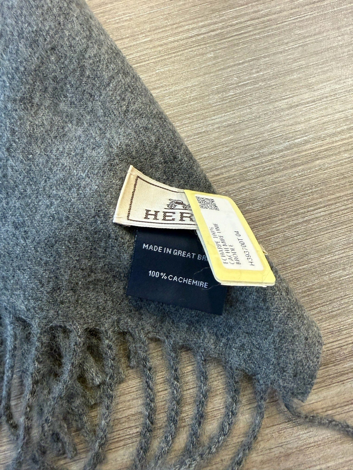 Hermès Hermès Cashmere Scarf - Grey