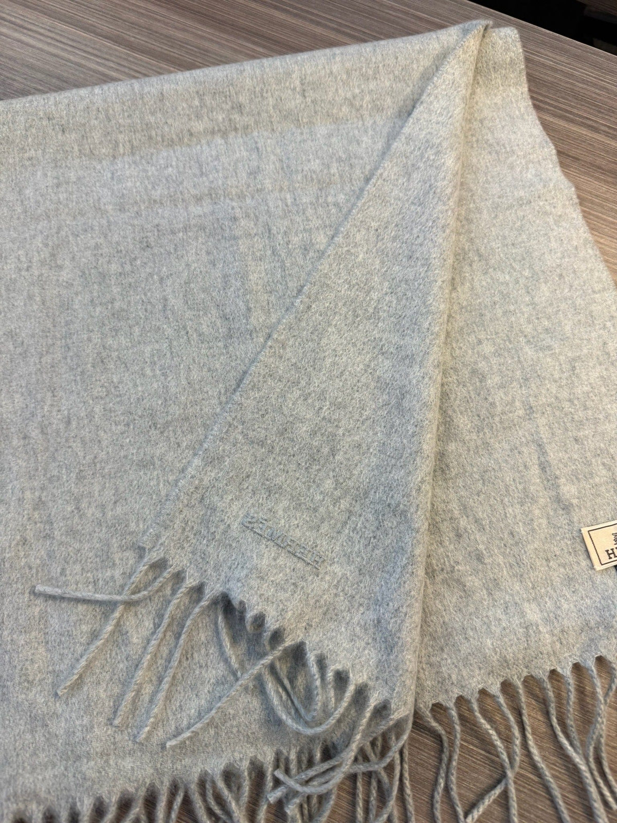 Hermès Hermès Cashmere Scarf - Light Grey