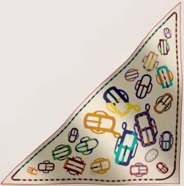 Hermes Hermes Cashmere/Silk Large Triangle Scarf - Bouclerie Moderne - In Box