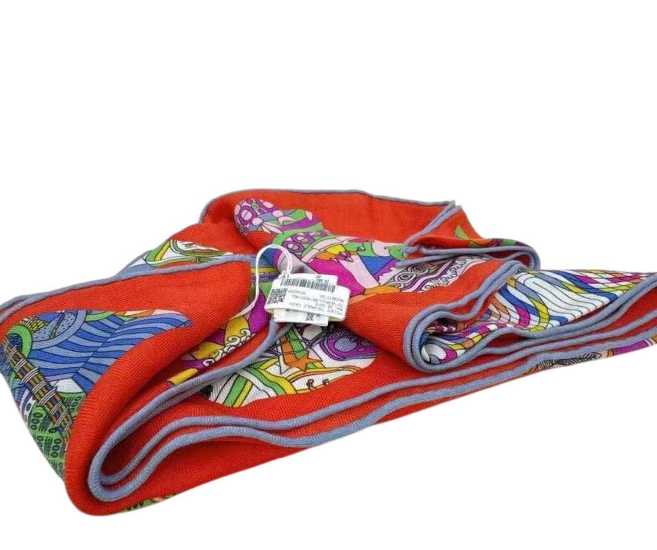 Hermes Hermes Large Triangle Cashmere/Silk Scarf - Bal De Soie - New in Box