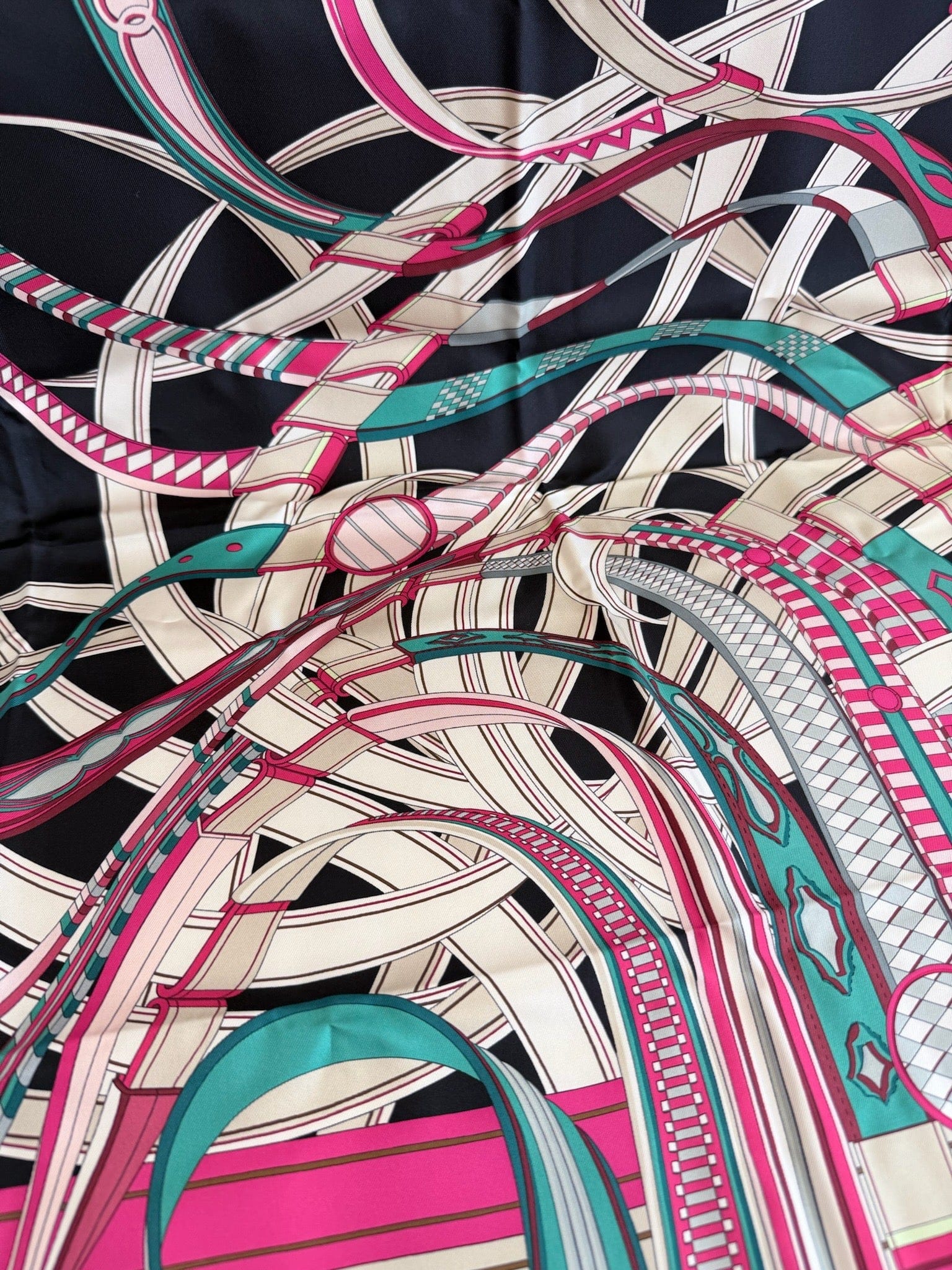 Hermes Silk Voltes Et Pirouettes Scarf 90 image 3