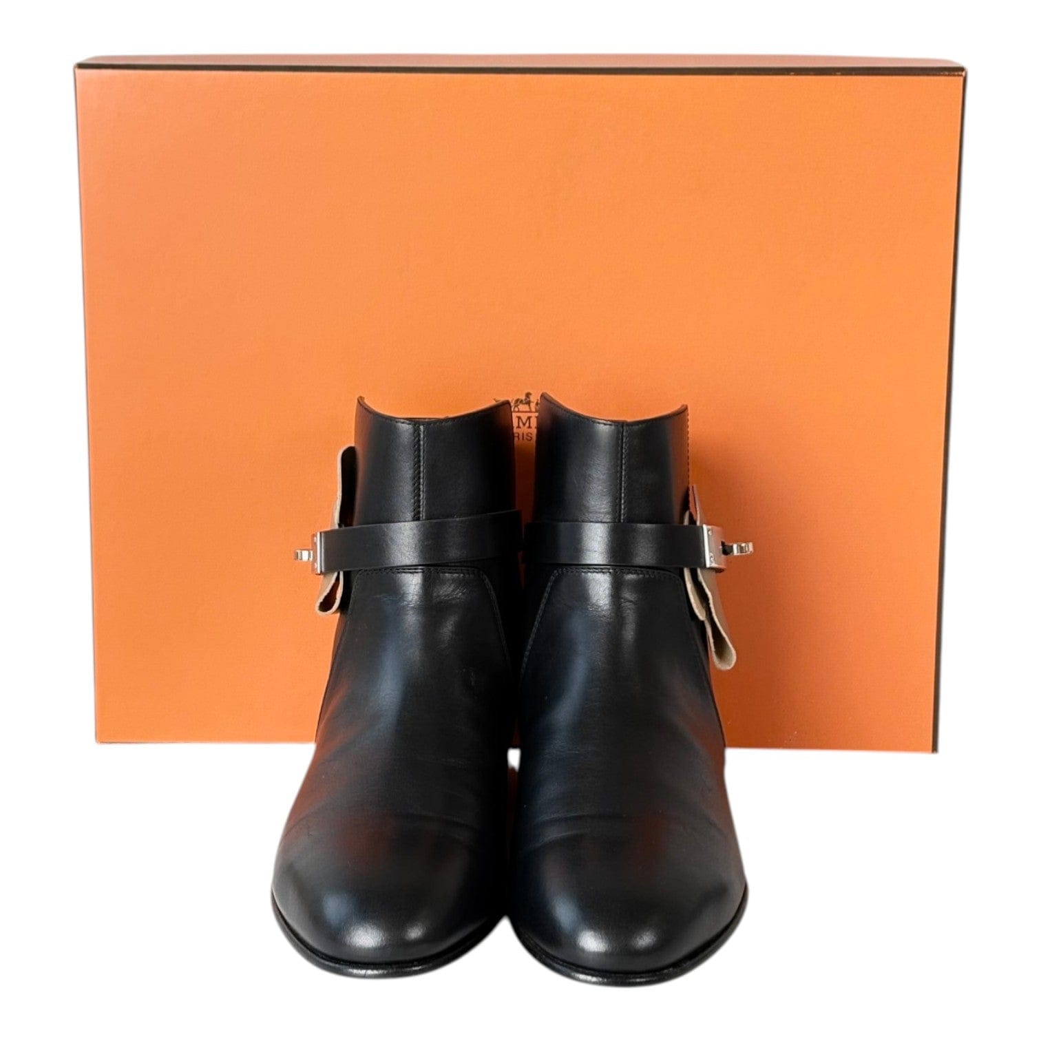 Hermes Hermes Black Kelly Boots Shoes #36