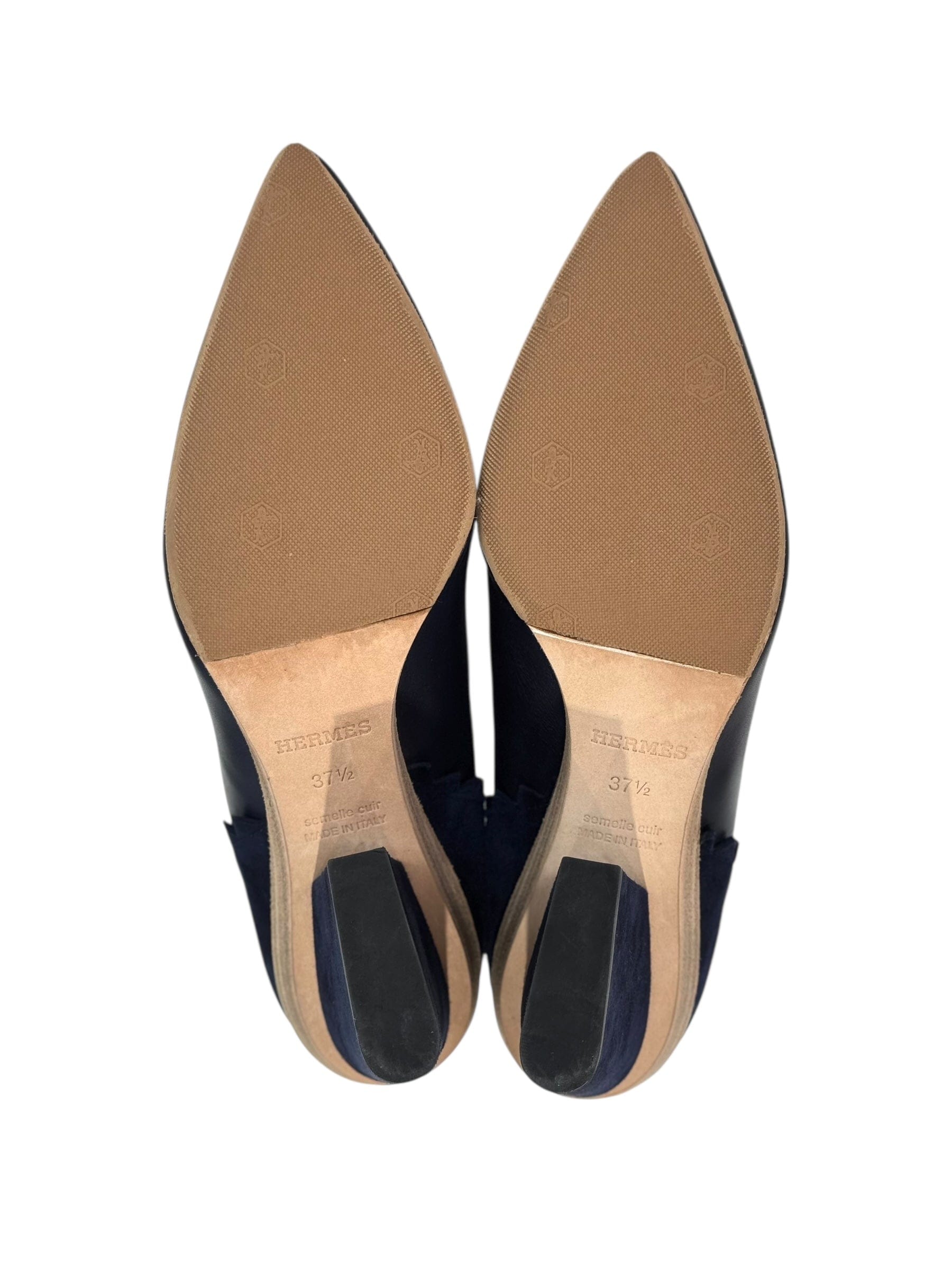 Hermes Hermes Navy Bottines Femme Volver 60 Boots - #37.5