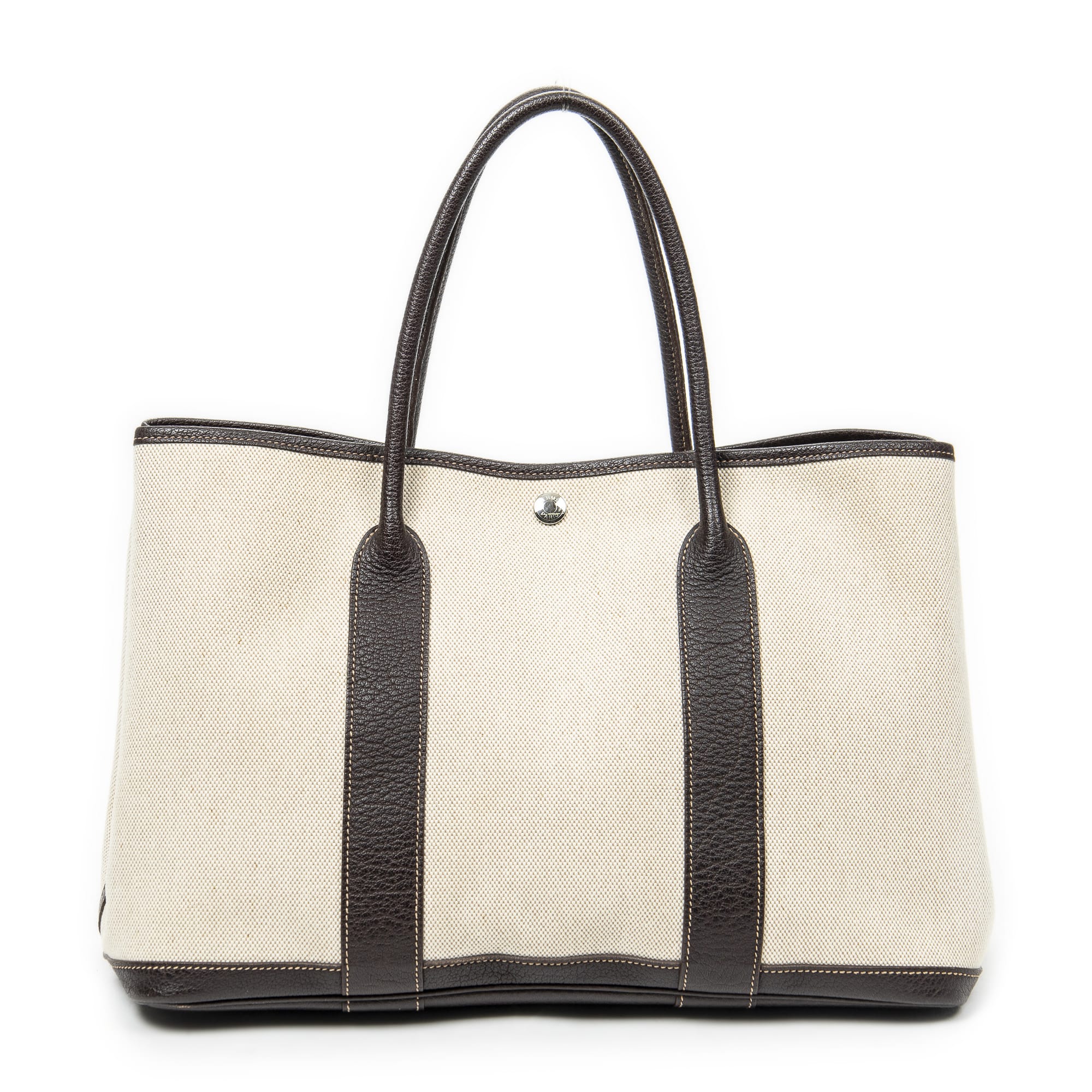 Hermès Hermès Beige/Brown Canvas Garden Party ABB9464