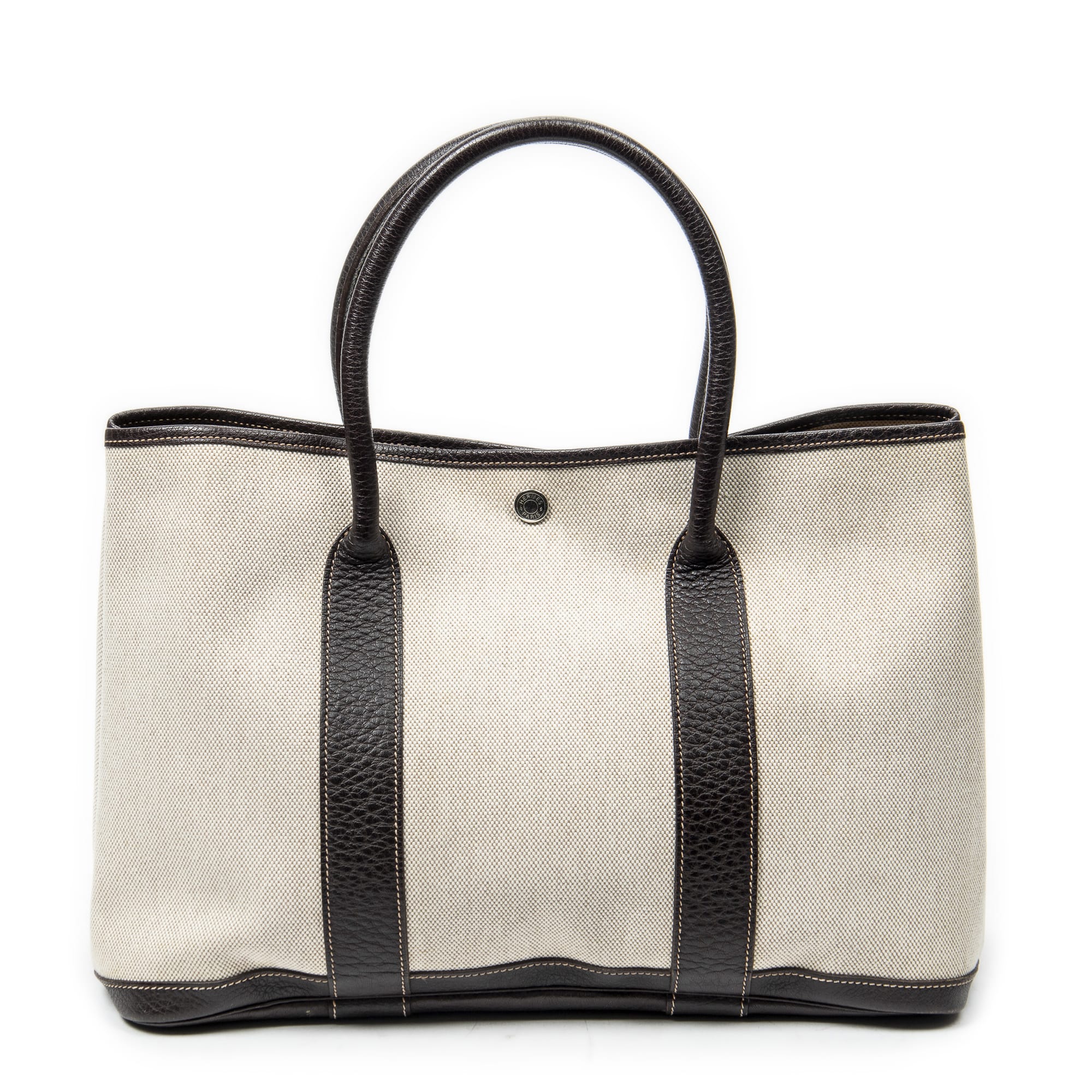 Hermès Hermès Beige/Brown Canvas Garden Party ABC2749