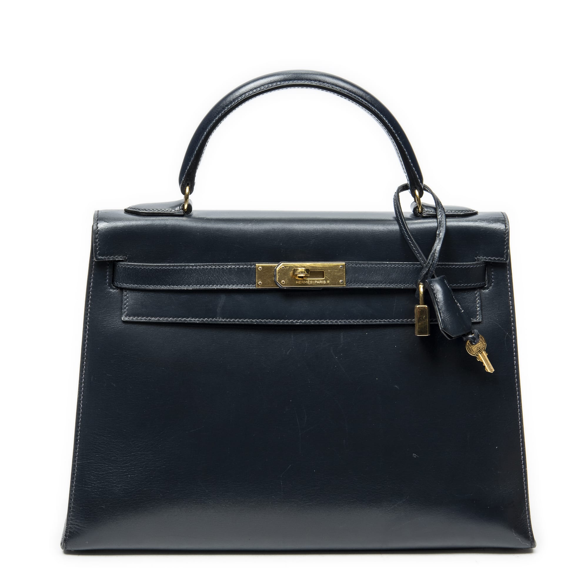 Hermès Hermès Navy Calf Leather Kelly Sellier ABC4182