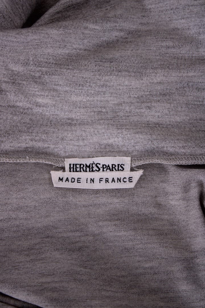 Hermes Hermes L/S Turtle Neck Top Grey 10