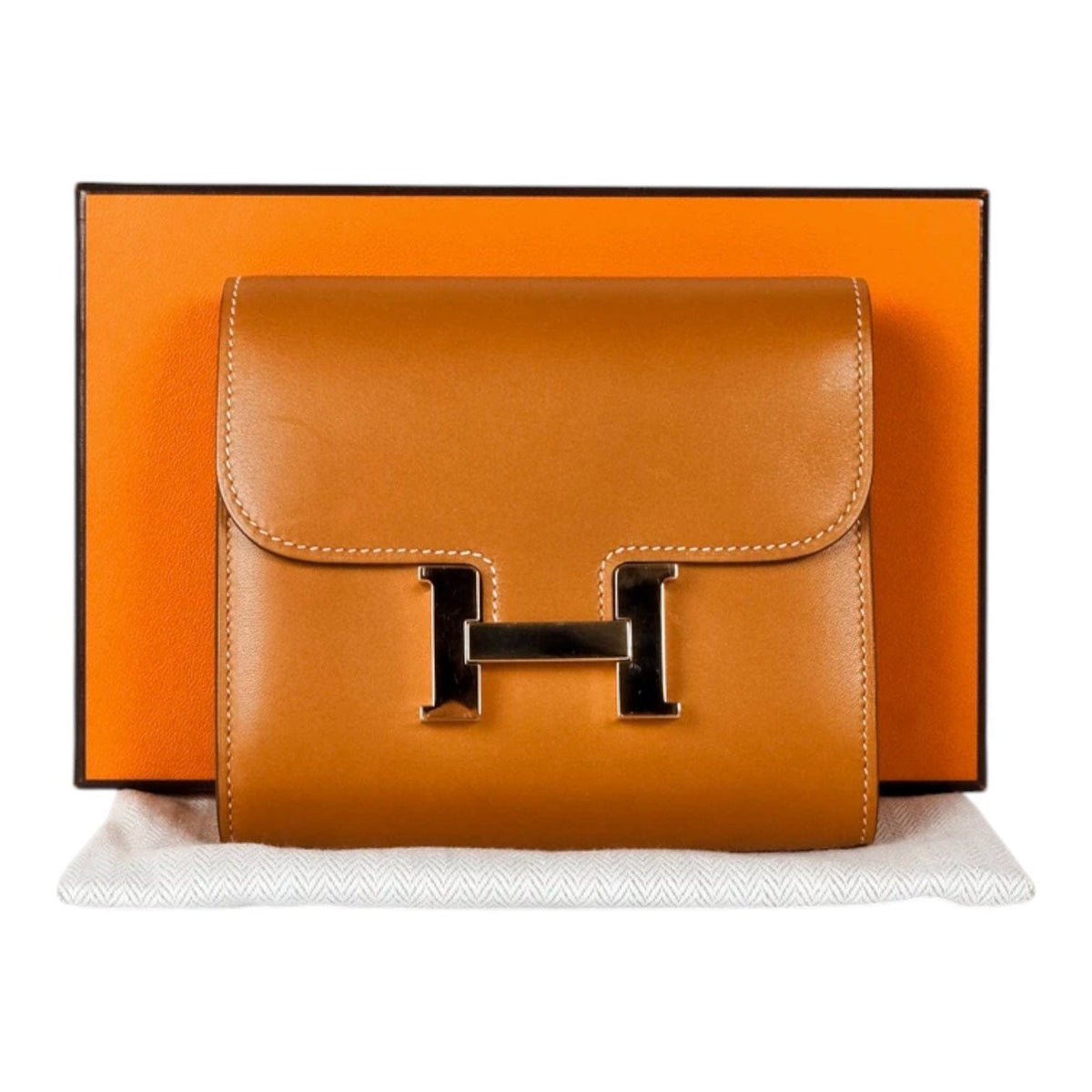 Hermes Hermes Constance Slim Gold Wallet - in Box
