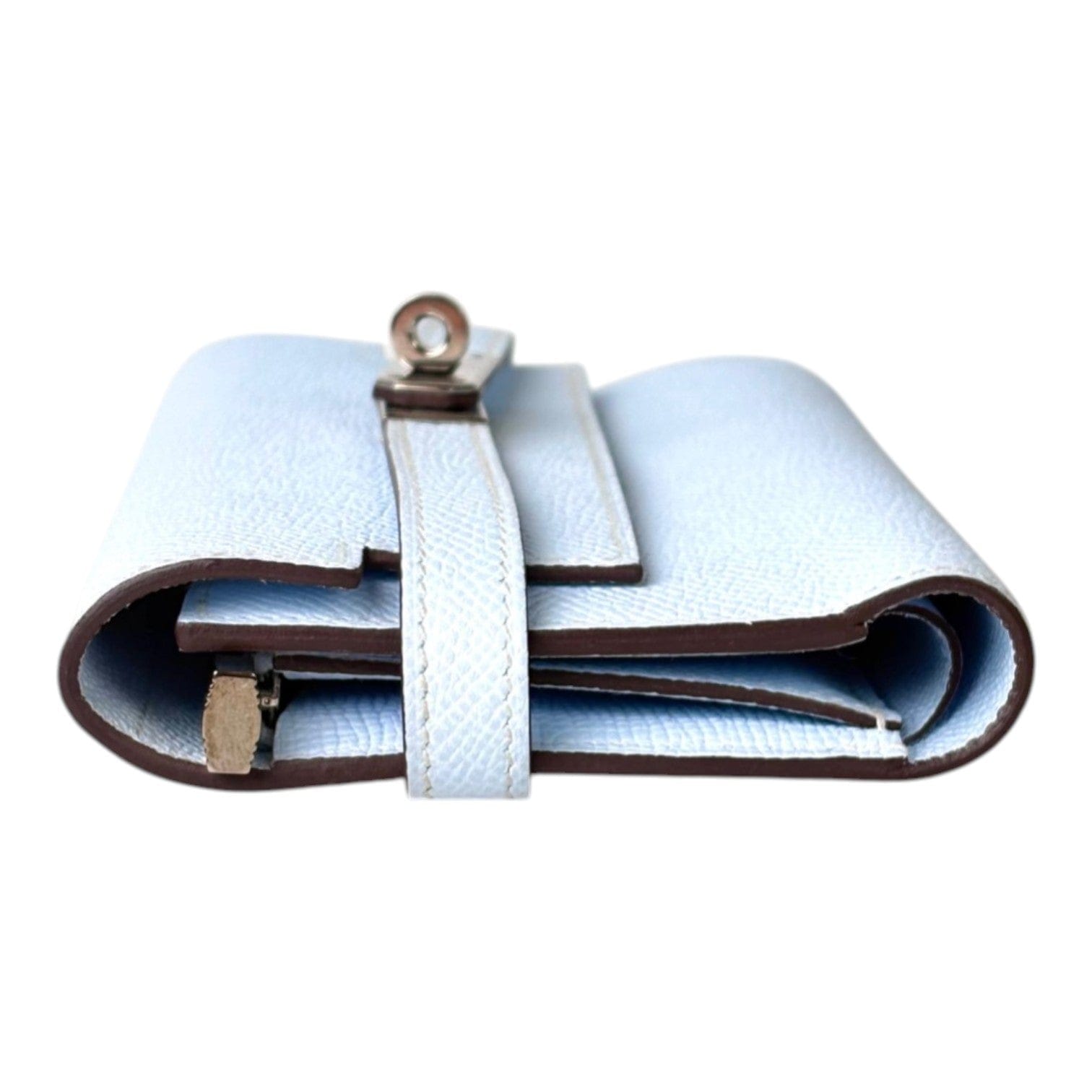 Hermes Hermes Kelly Fold Wallet in Blue Pale