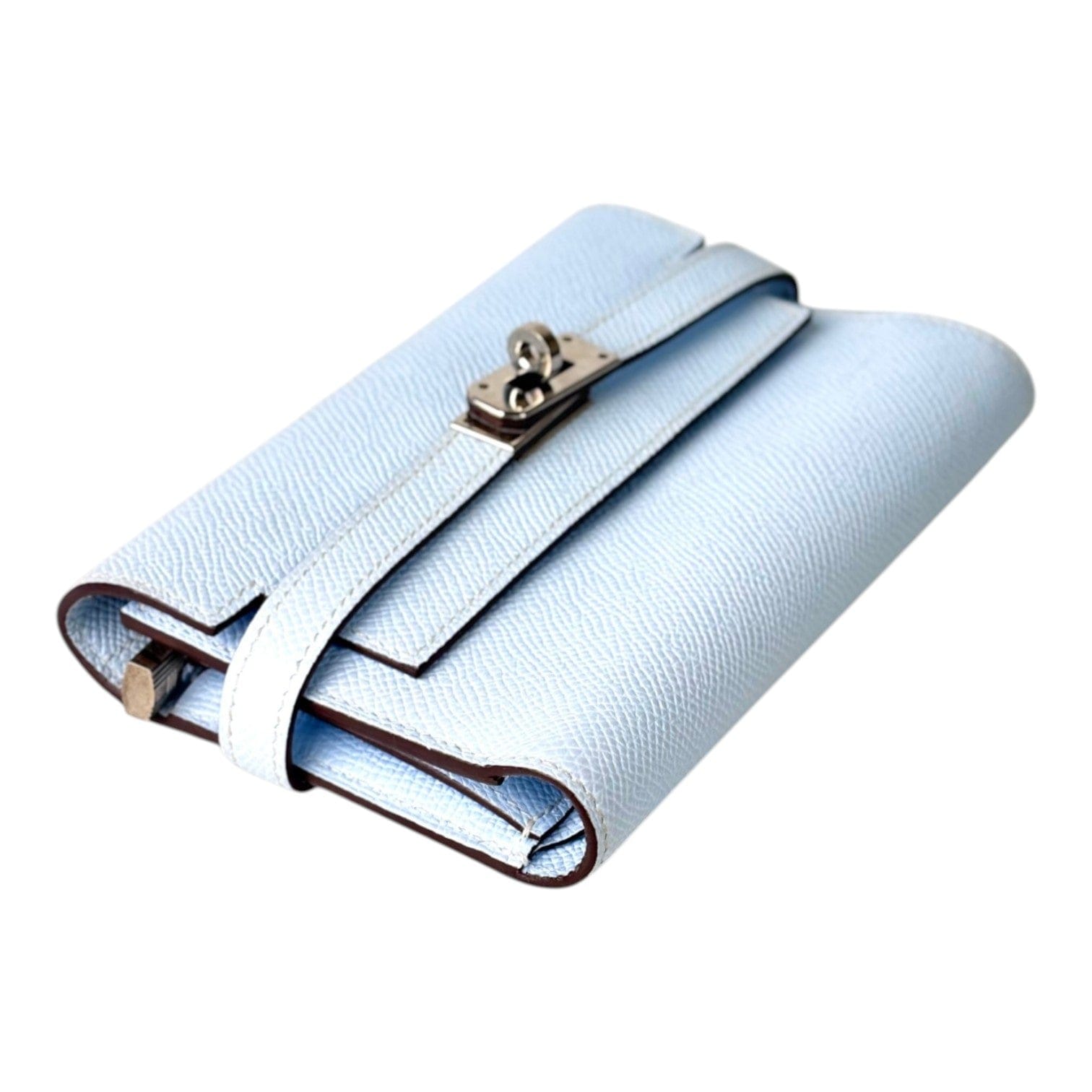 Hermes Hermes Kelly Fold Wallet in Blue Pale