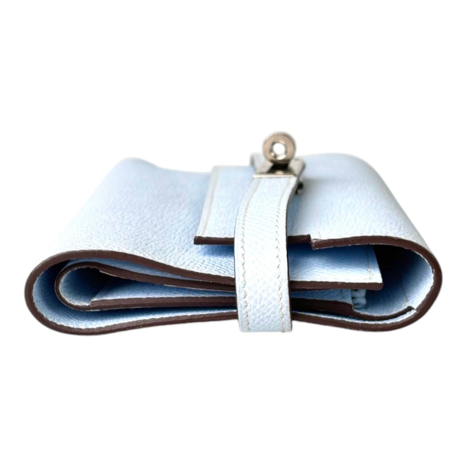 Hermes Hermes Kelly Fold Wallet in Blue Pale