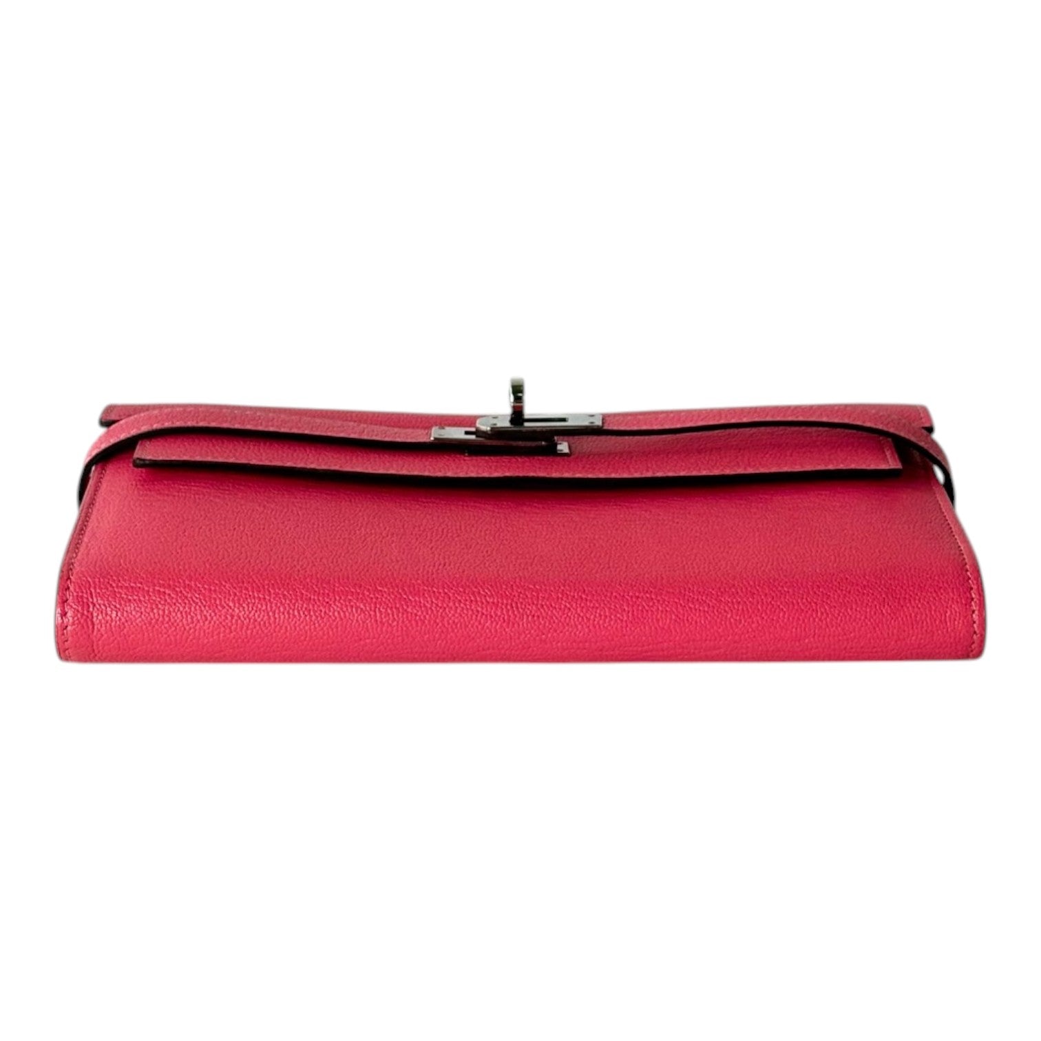 Hermes Hermes Pink Long Wallet Kelly with PHW