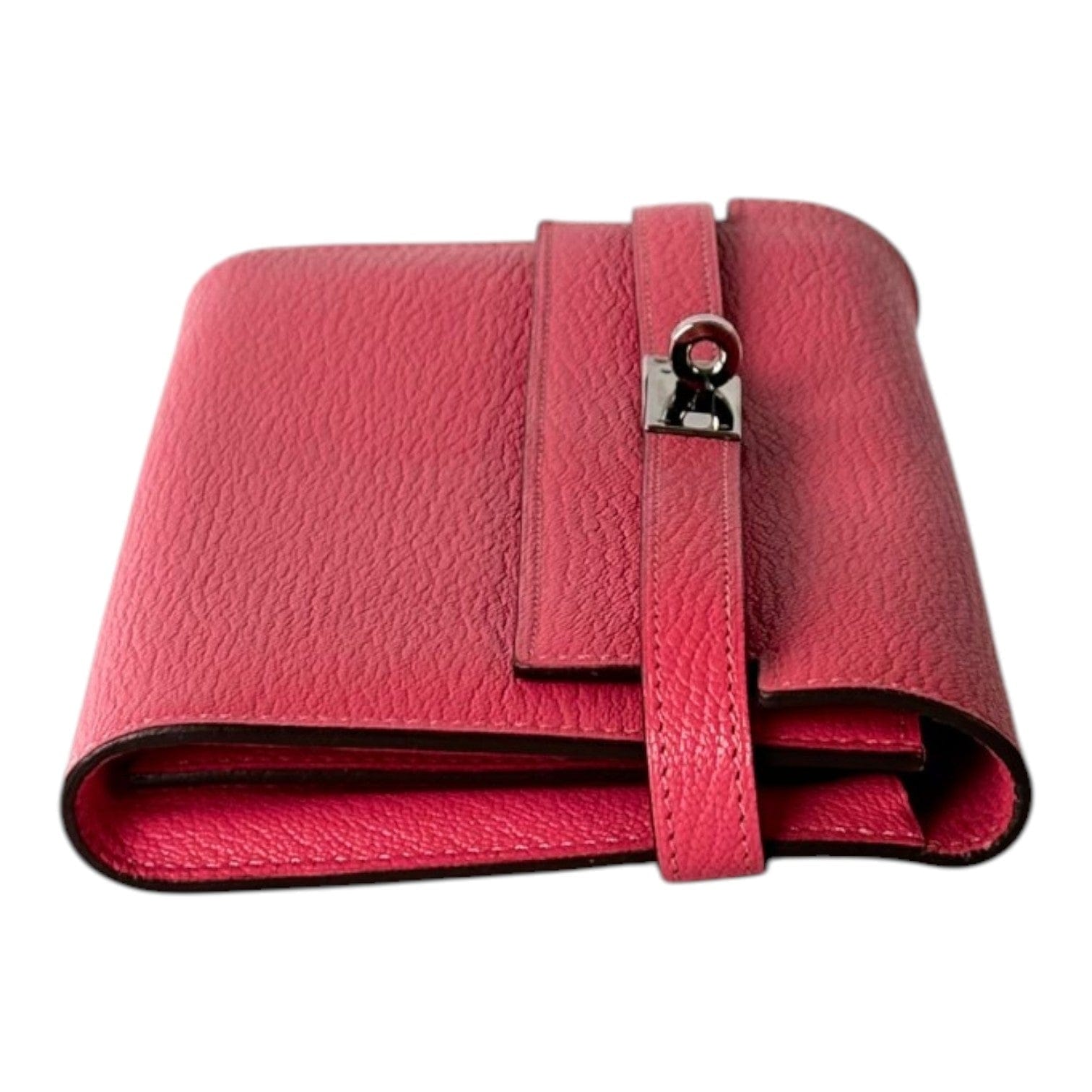 Hermes Hermes Pink Long Wallet Kelly with PHW