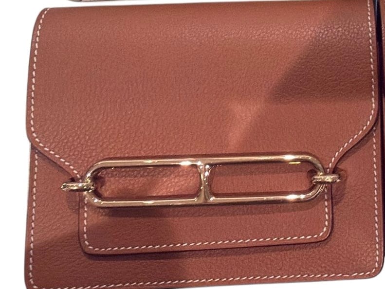Hermes Hermes Roulis Slim Wallet in Gold Swift with GHW