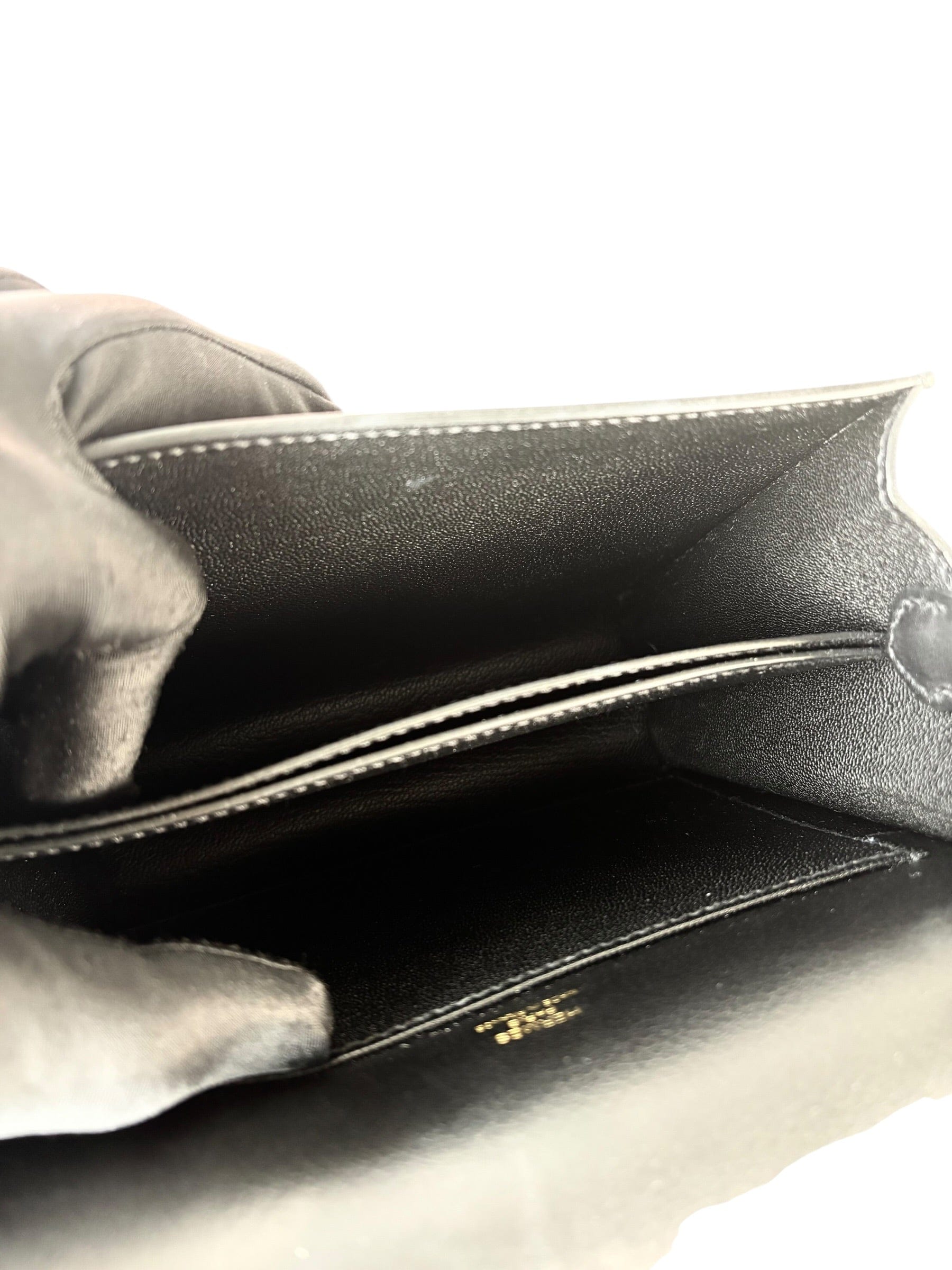 Hermes Hermes Roulis Small Bag in Black Evergain