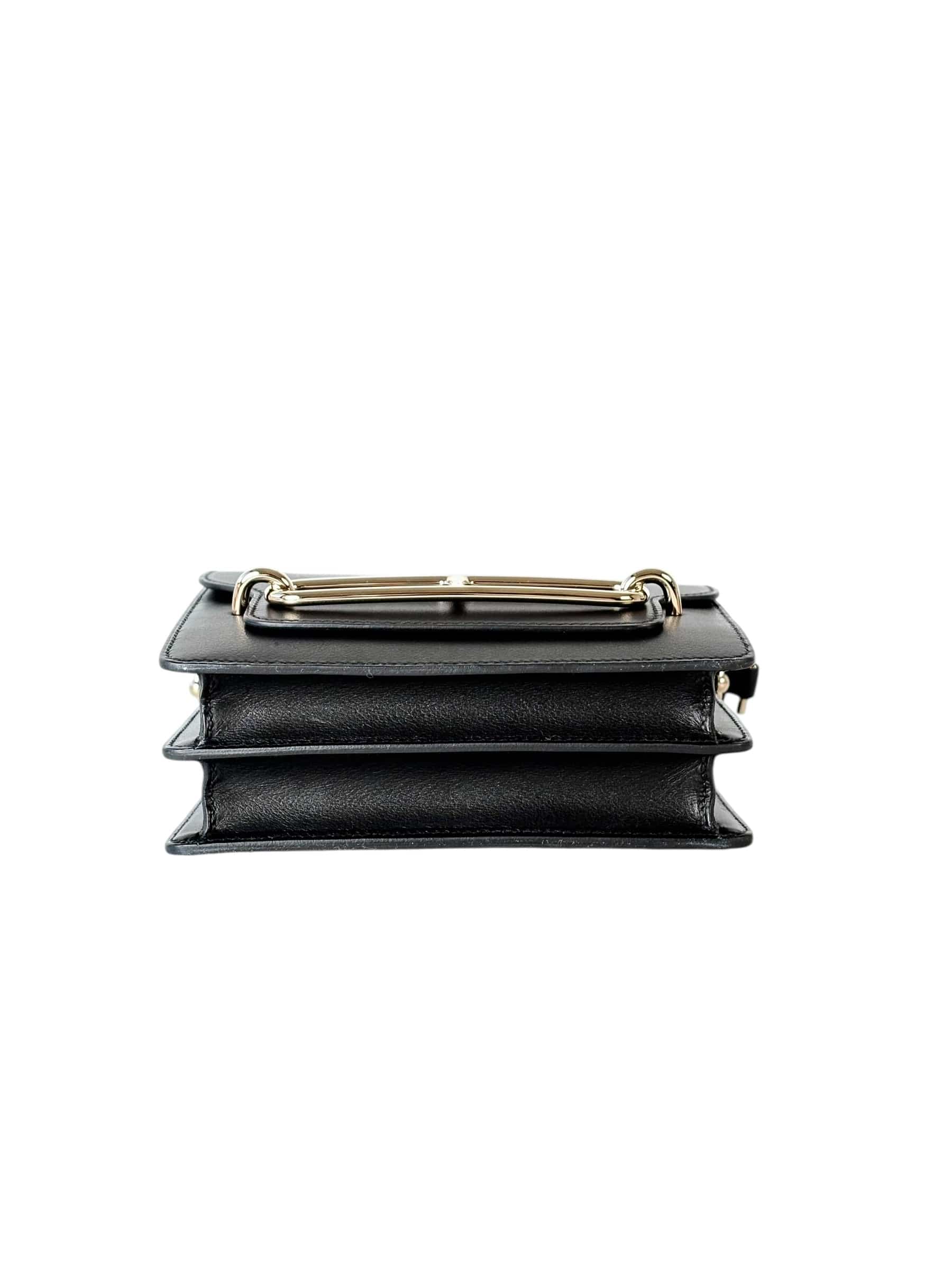 Hermes Hermes Roulis Small Bag in Black Evergain