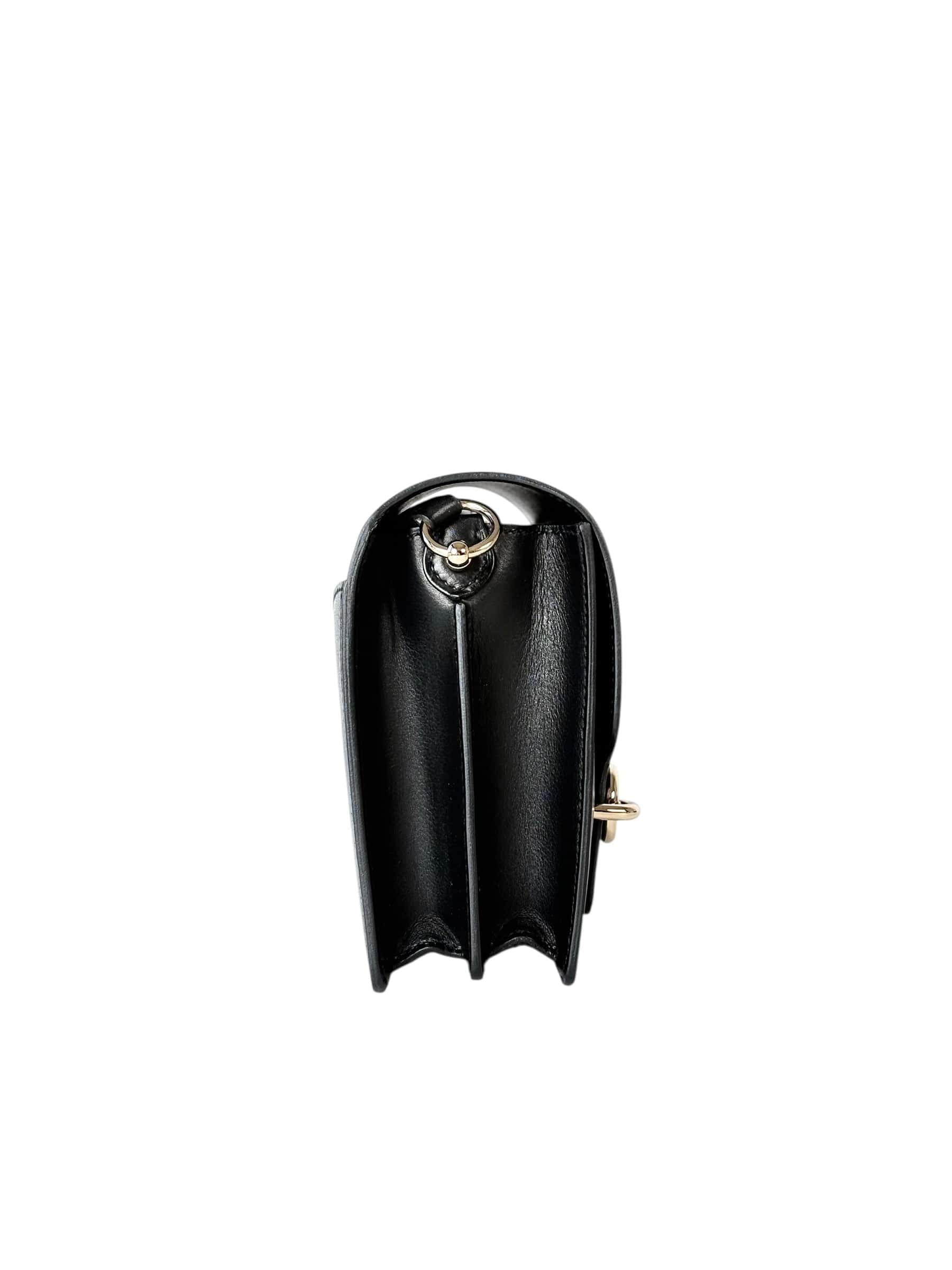 Hermes Hermes Roulis Small Bag in Black Evergain