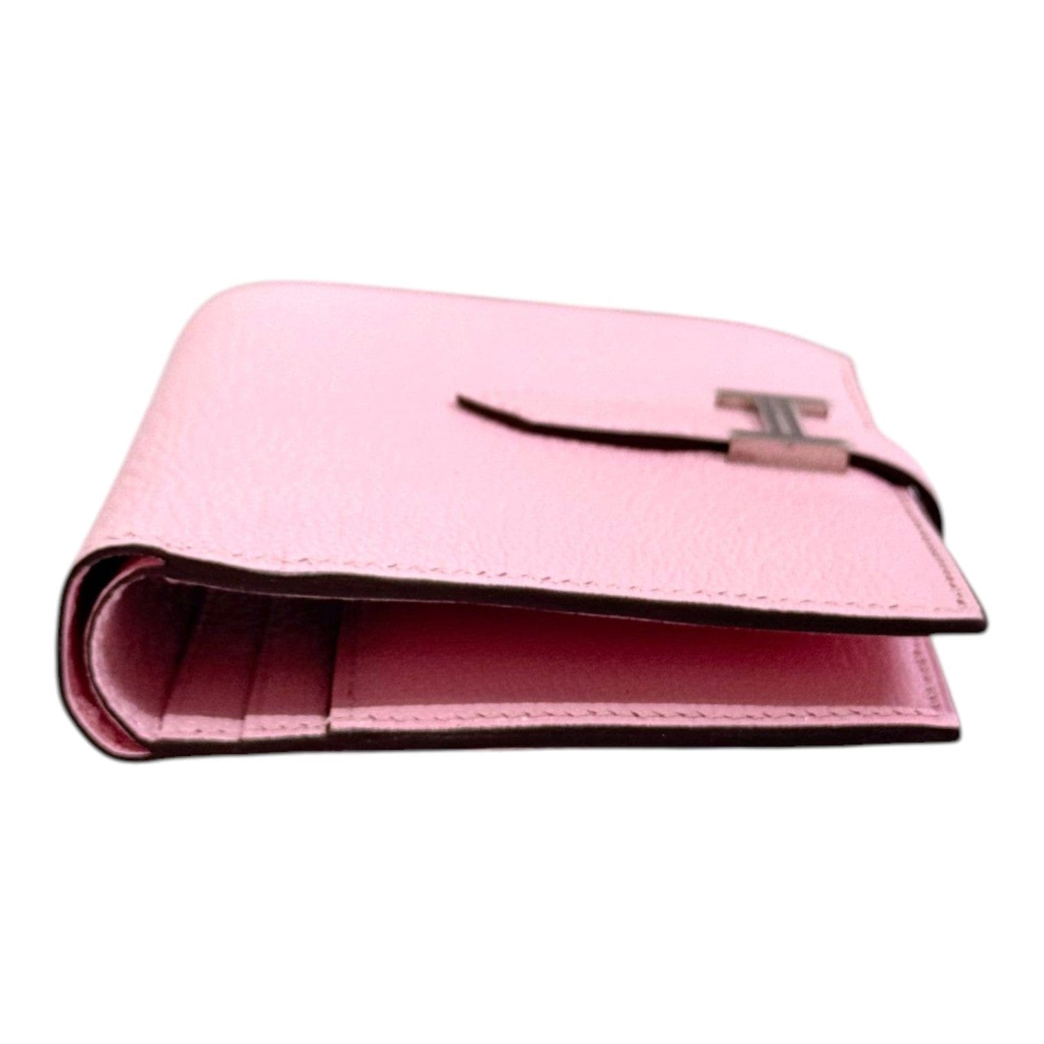 Hermes Hermes Short Wallet Bearn 3Q Rose Sakura