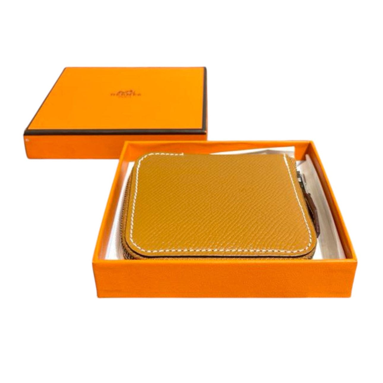 Hermes Hermes Silk In Coin Purse Gold Epsom Leather