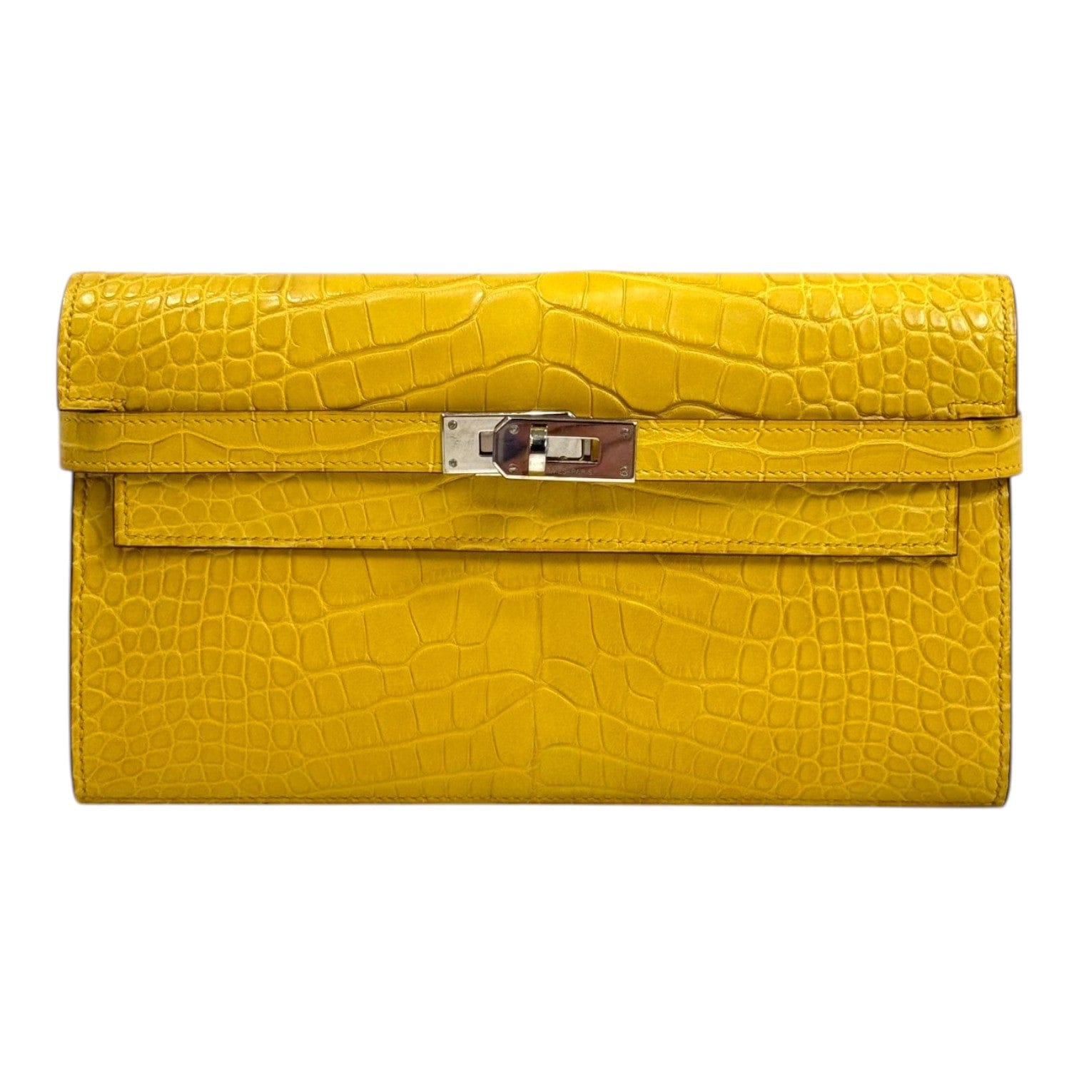 Hermes Hermes Yellow Kelly Long Wallet