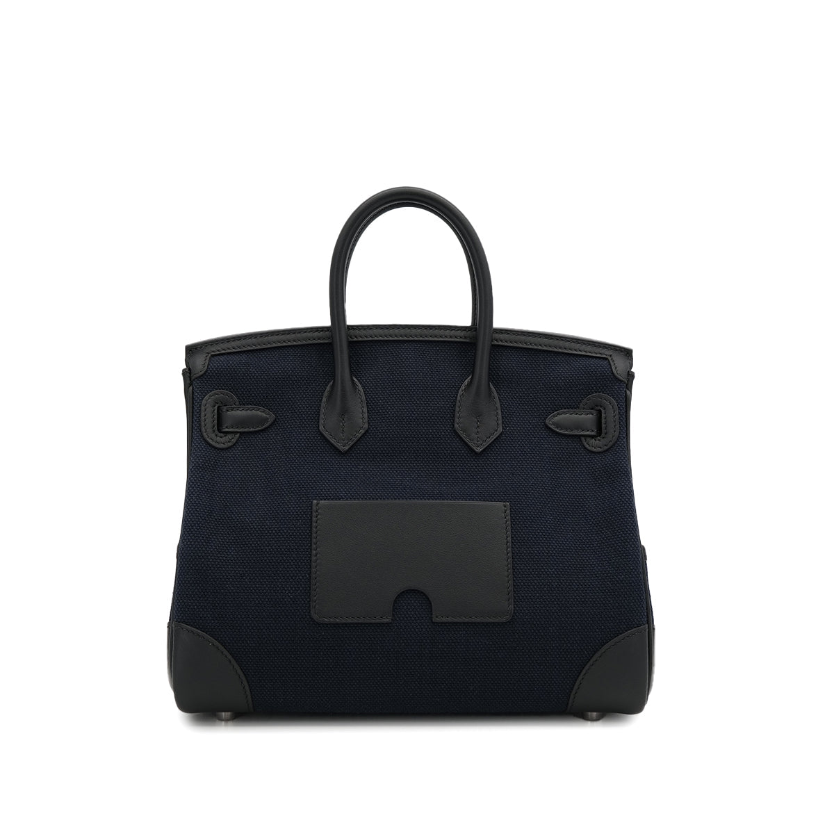 HERMES BIRKIN 25 CARGO BLUE MARINE BALCK VEAU SWIFT TOILE H HAND BAG 2020 Y PALLADIUM HARDWARE 90312704