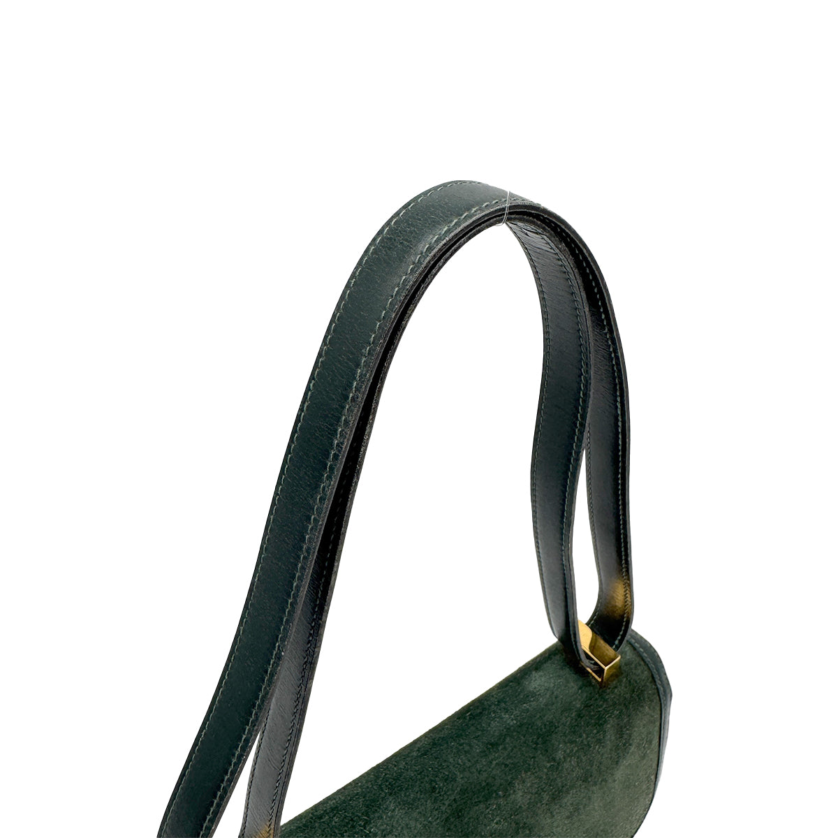 HERMES CONSTANCE 23 VERT DEBRIS SHOULDER BAG 1981 CIRCLE K GOLD HARDWARE 90312925