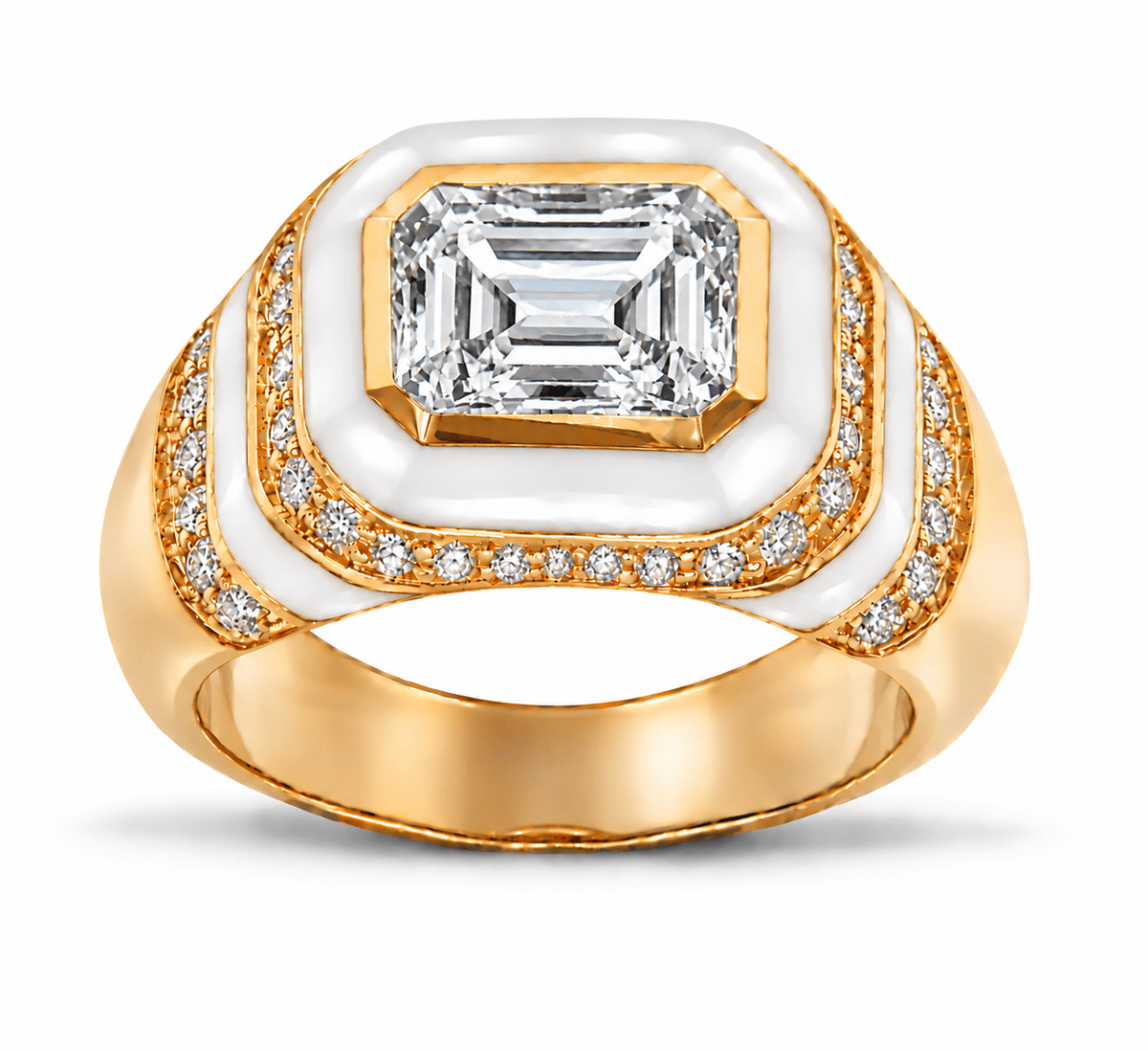 HOUSE OF ANCIENTS Kyma Dome Ring 18K Yellow Gold THOA001