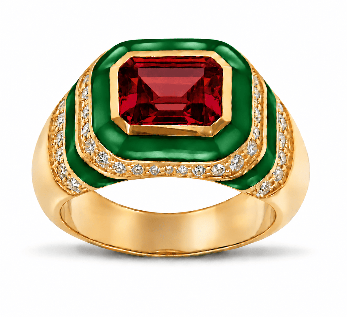 HOUSE OF ANCIENTS Kyma Dome Ring 18K Yellow Gold THOA001