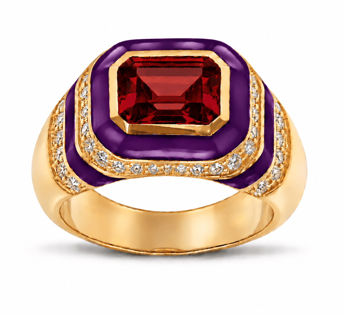 HOUSE OF ANCIENTS Kyma Dome Ring 18K Yellow Gold THOA001