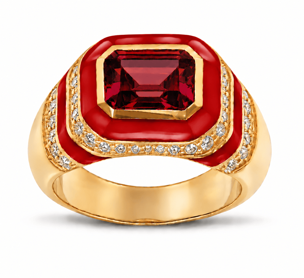 HOUSE OF ANCIENTS Kyma Dome Ring 18K Yellow Gold THOA001