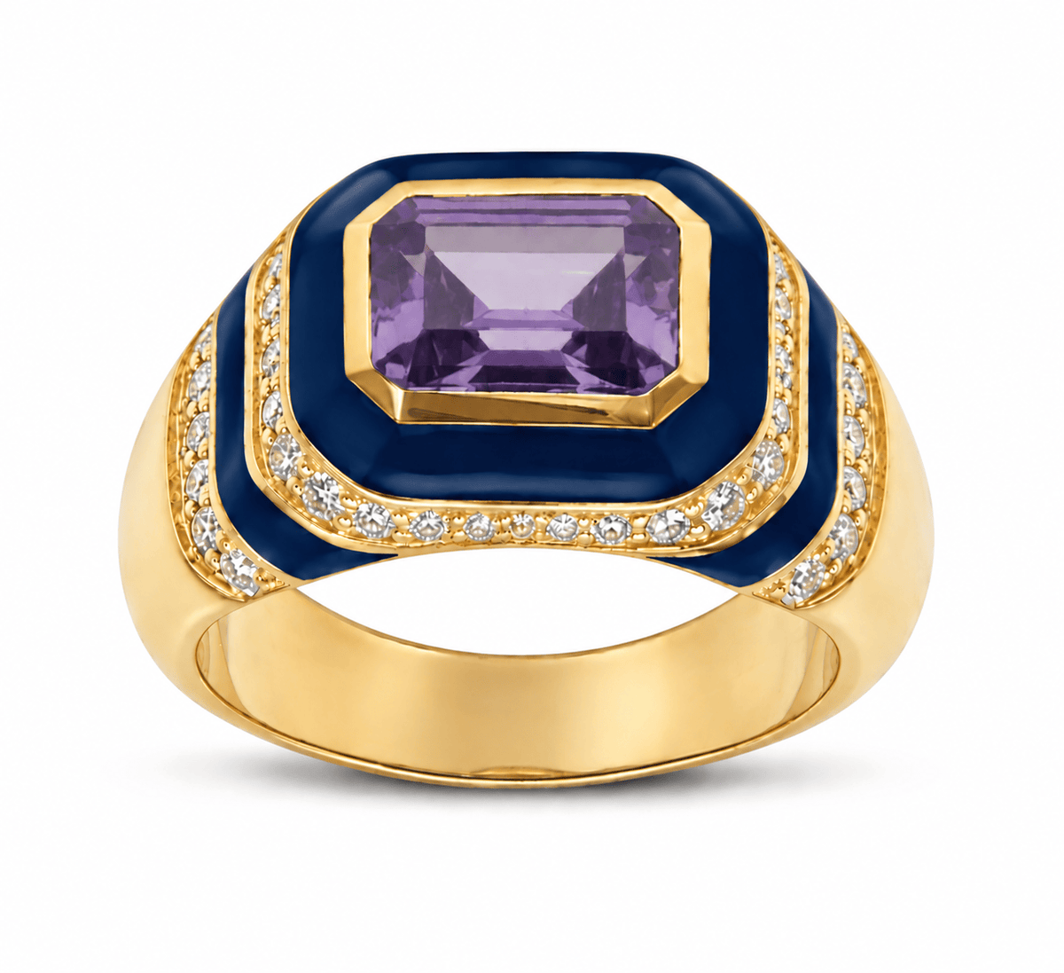 HOUSE OF ANCIENTS Kyma Dome Ring 18K Yellow Gold THOA001