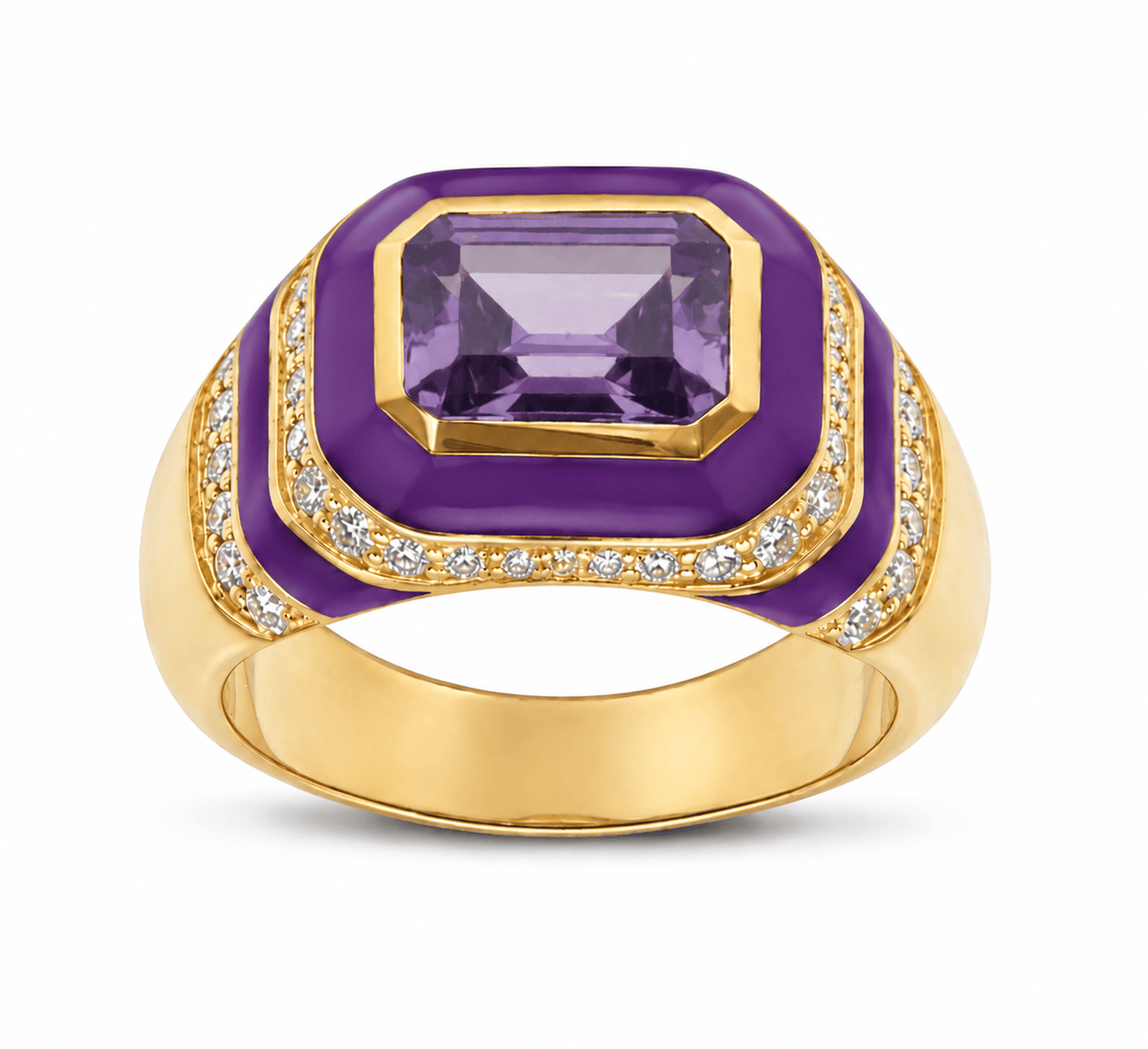 HOUSE OF ANCIENTS Kyma Dome Ring 18K Yellow Gold THOA001