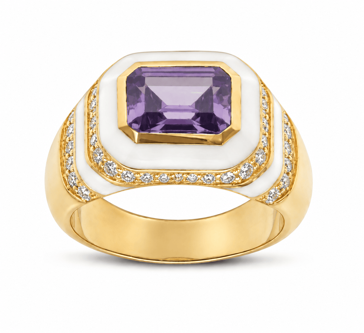 HOUSE OF ANCIENTS Kyma Dome Ring 18K Yellow Gold THOA001