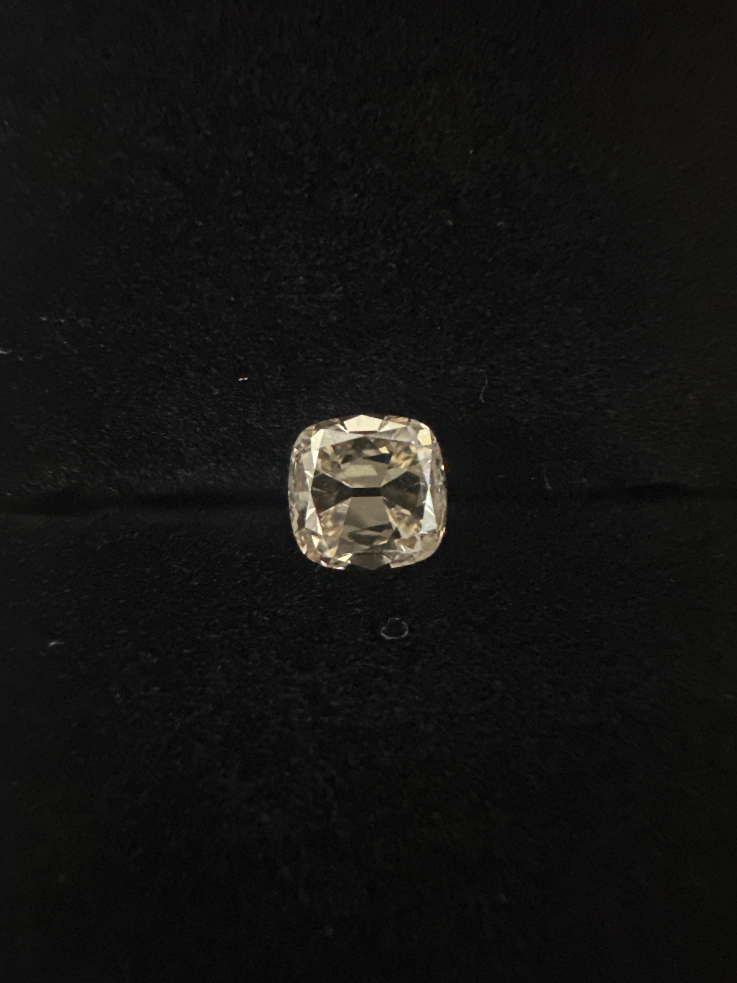 1.01CT OLD CUT CUSSION CHAMPAGNE DIAMOND ANC1836