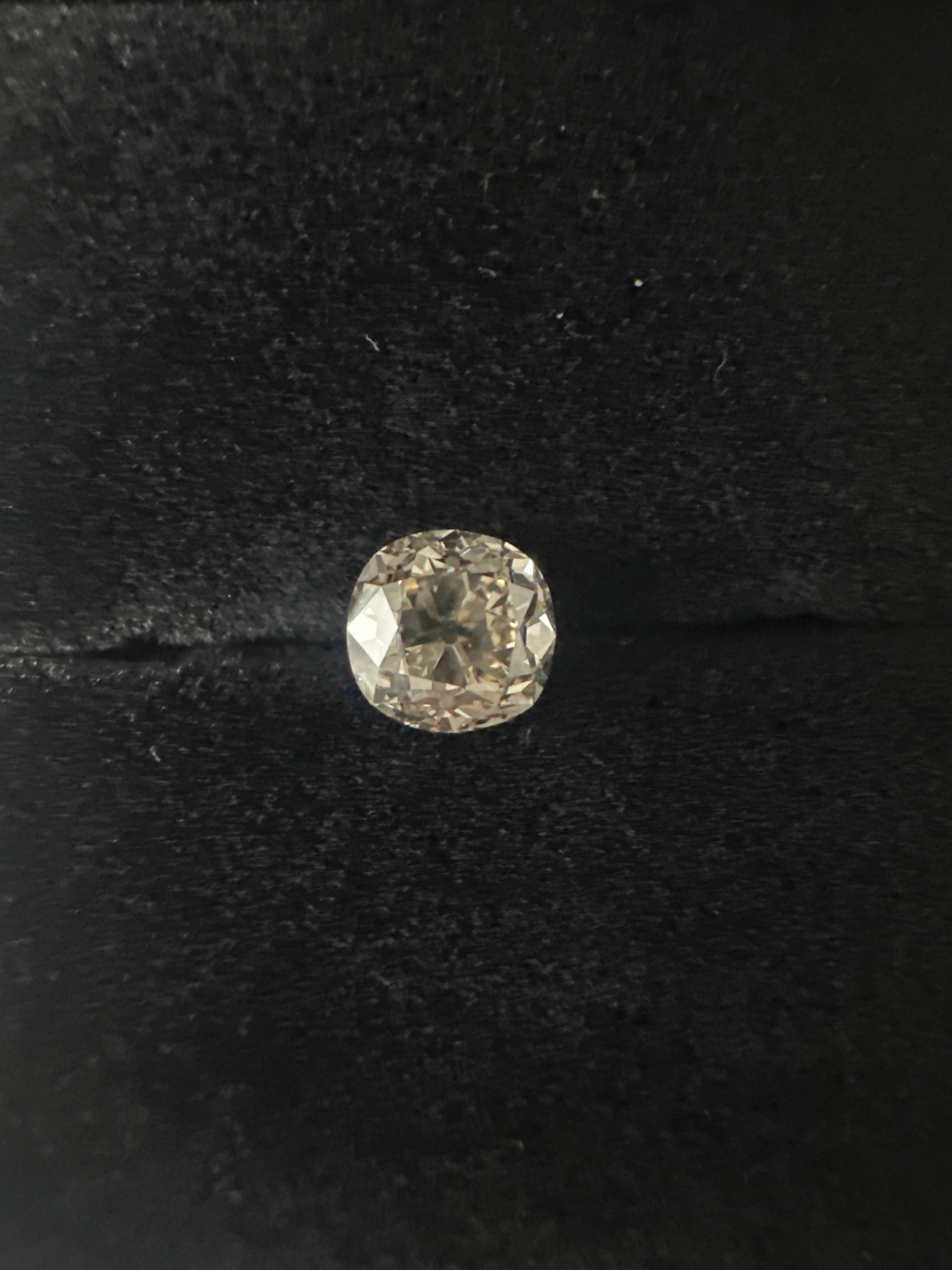 1.52CT OLD CUT-OLD MINE CUSSION WARM VELVET TONE DIAMOND ANC1832