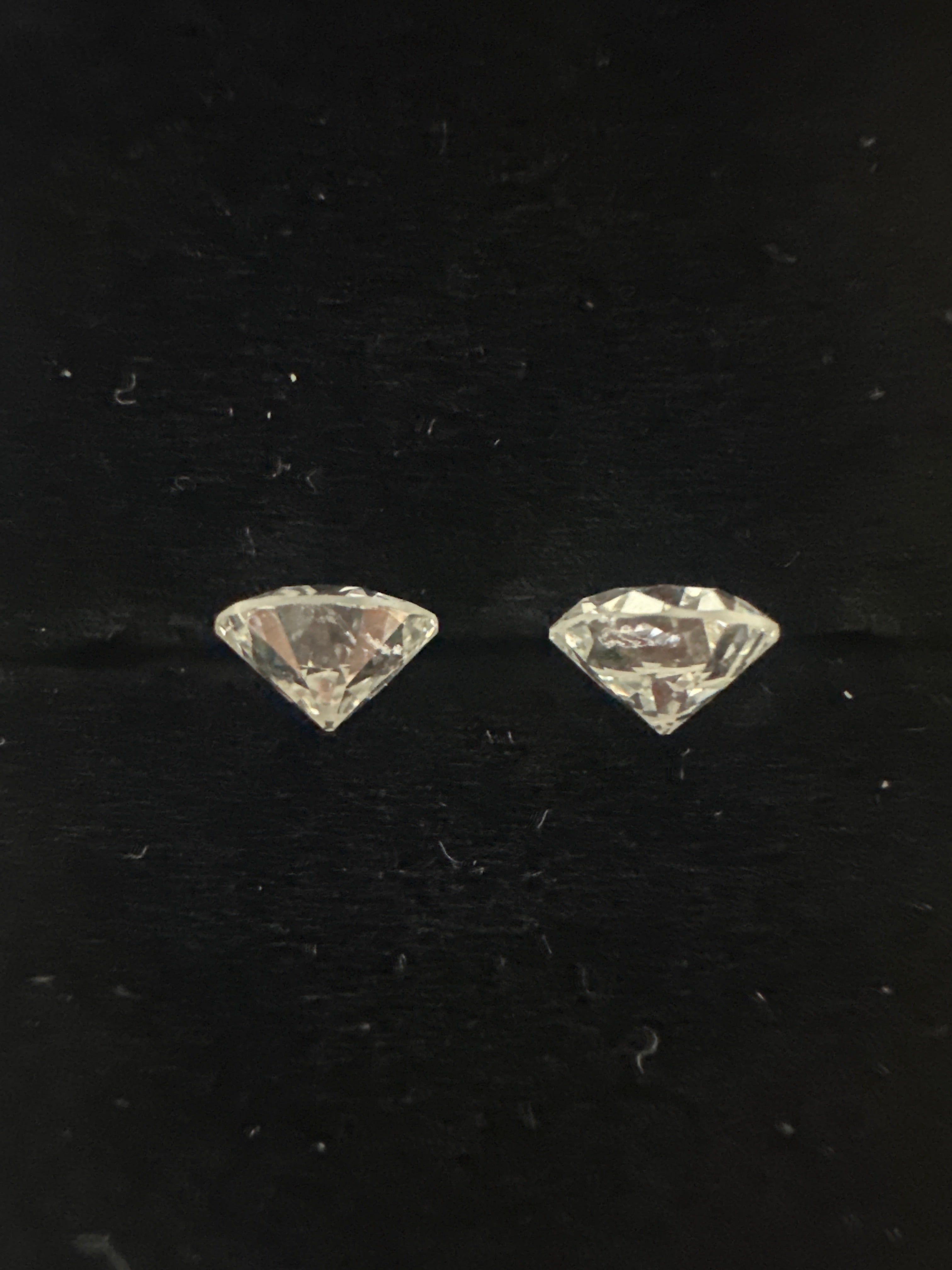 2.03CT OLD EROPEAN CUT G SI DIAMOND PAIR ANC1831