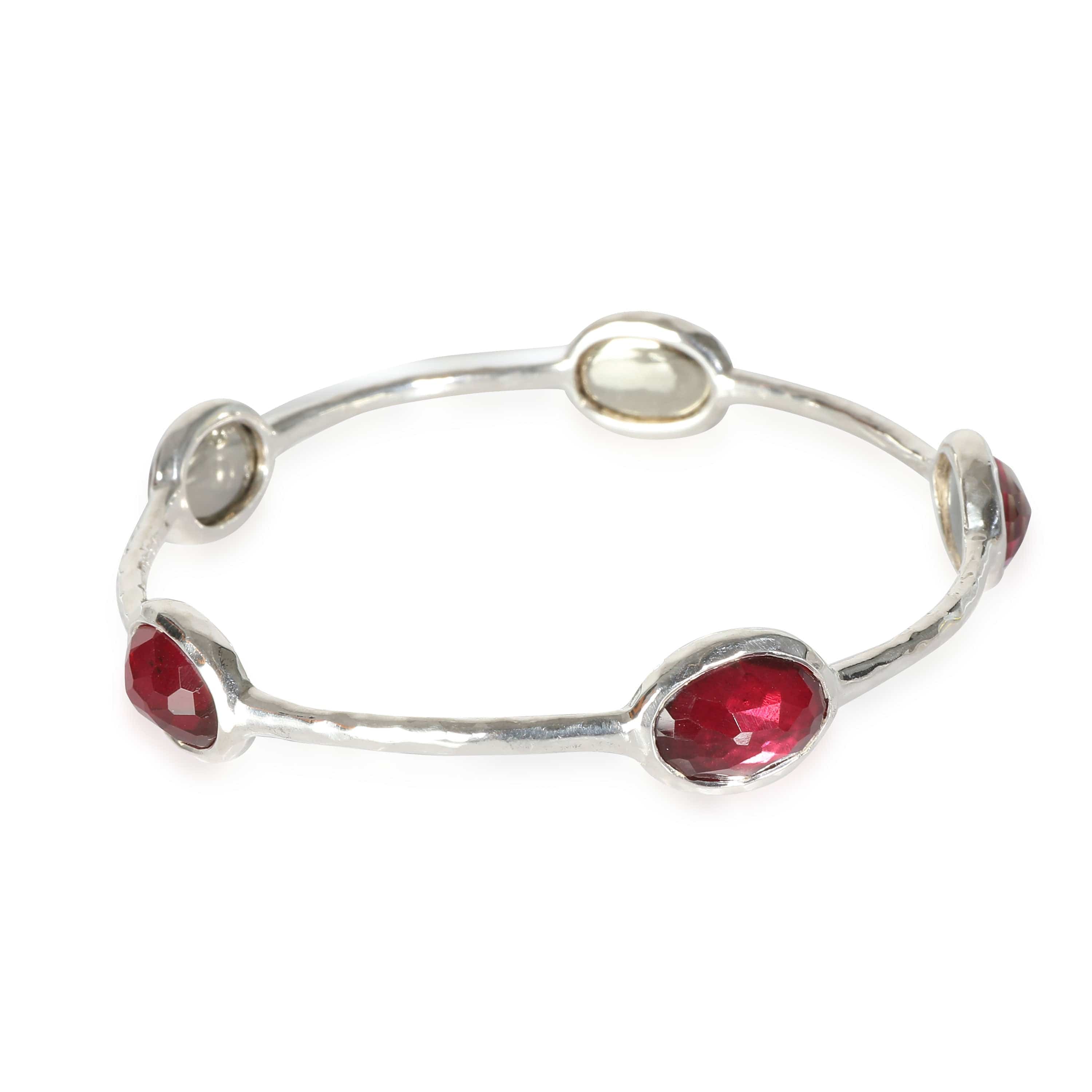 Ippolita Rock Red Doublet Candy Bracelet in  Sterling Silver