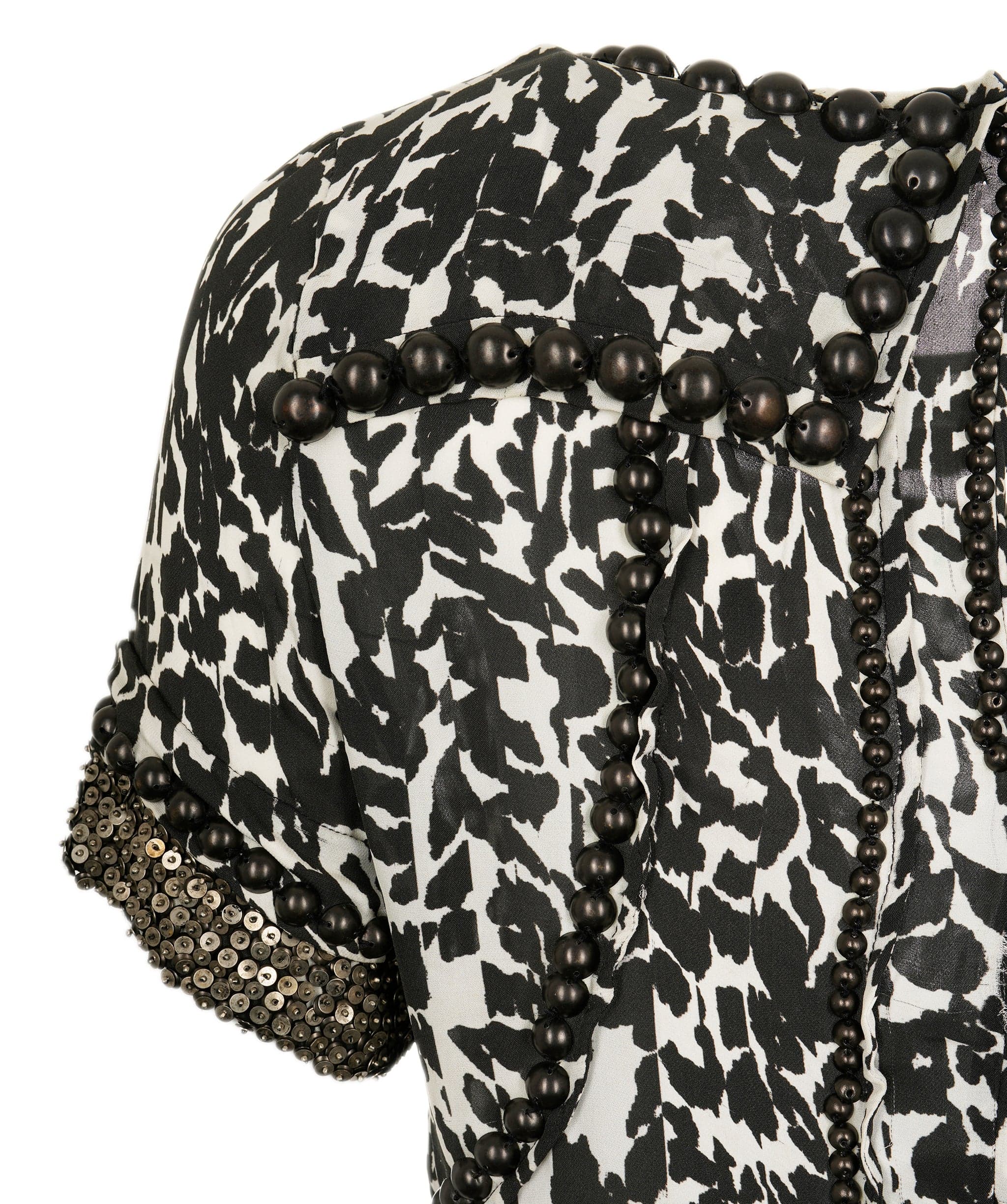 Isabel Marant Isabel Marant Black and White Dress with metal bead detail AVC1772