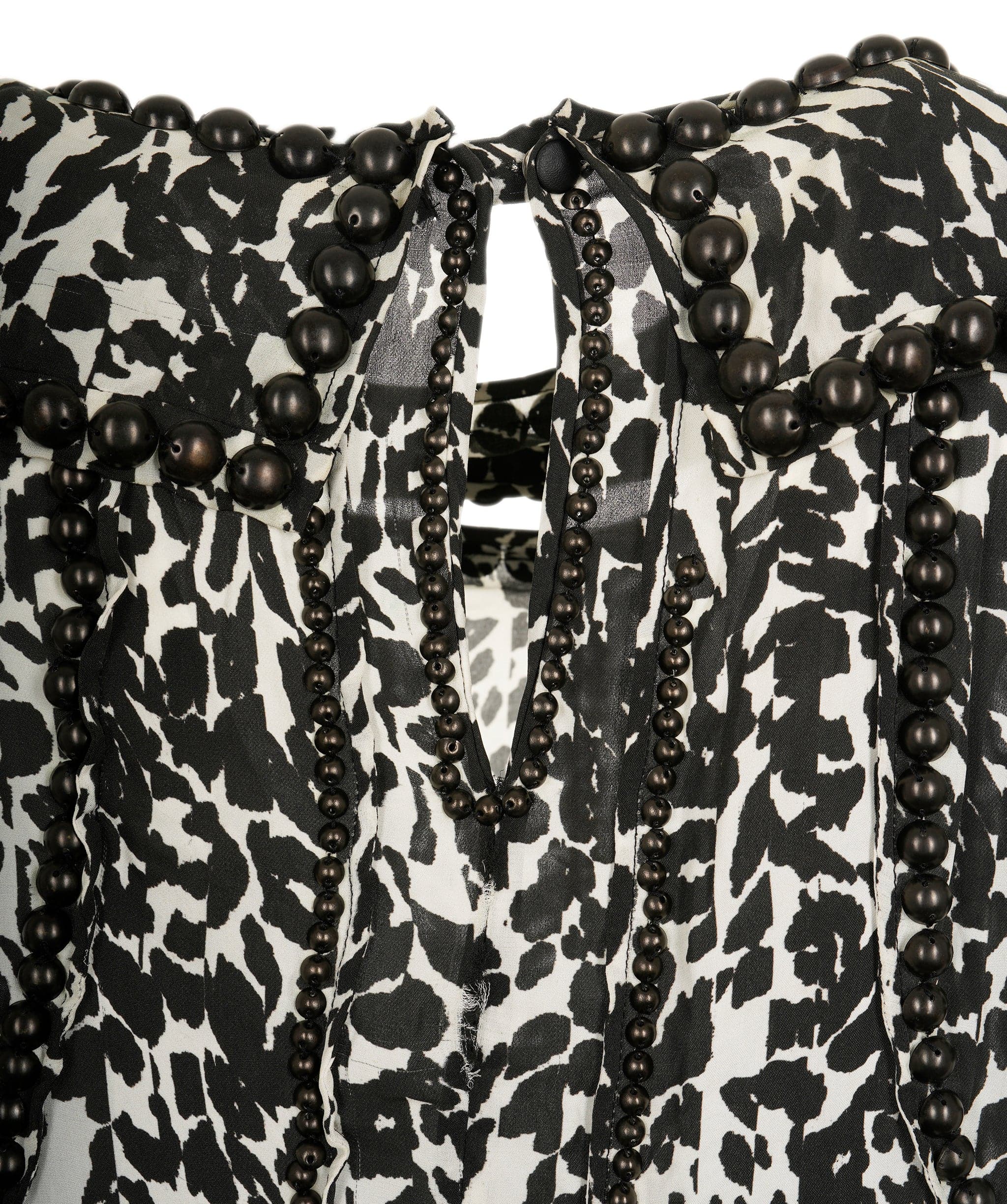 Isabel Marant Isabel Marant Black and White Dress with metal bead detail AVC1772