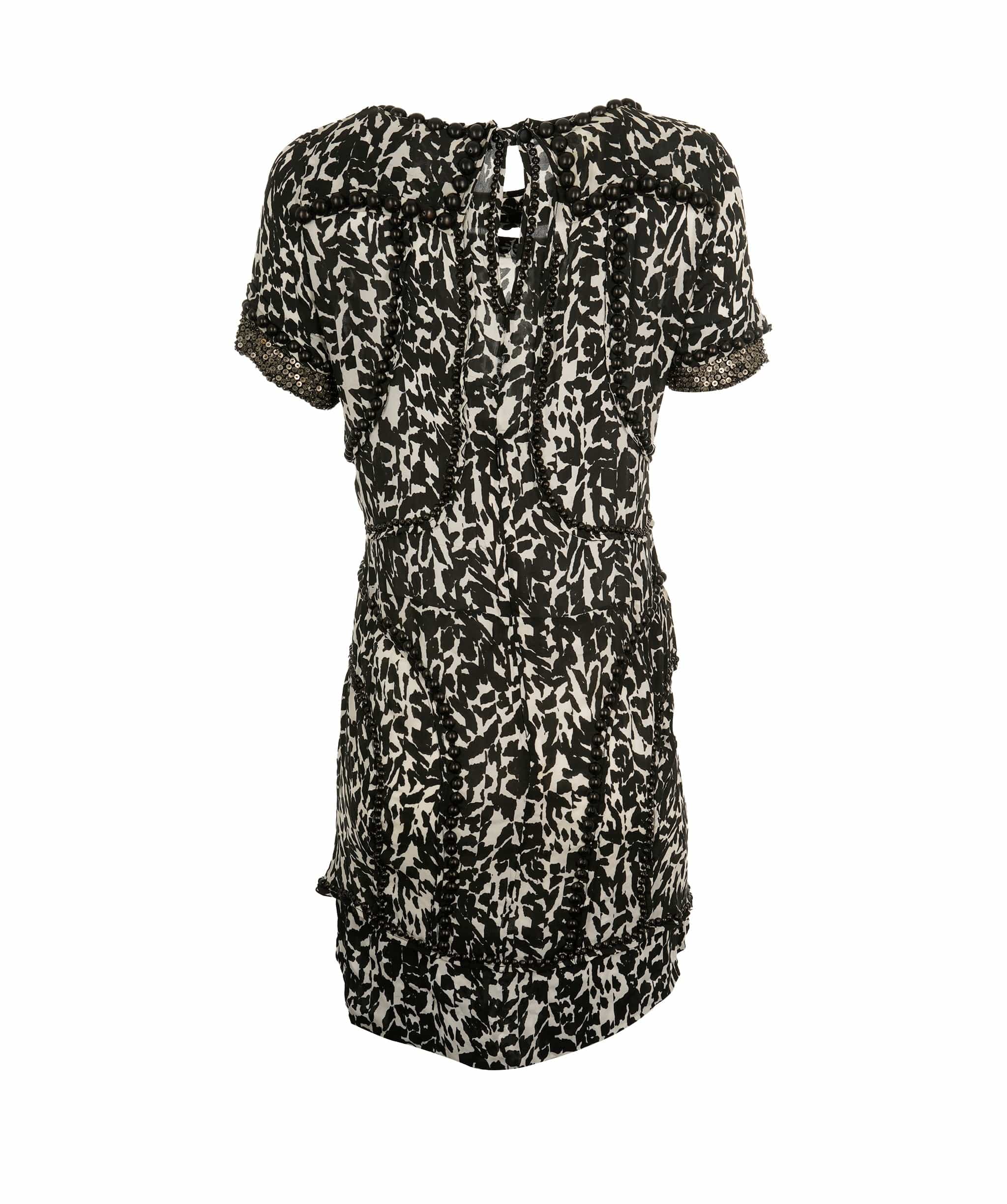 Isabel Marant Isabel Marant Black and White Dress with metal bead detail AVC1772