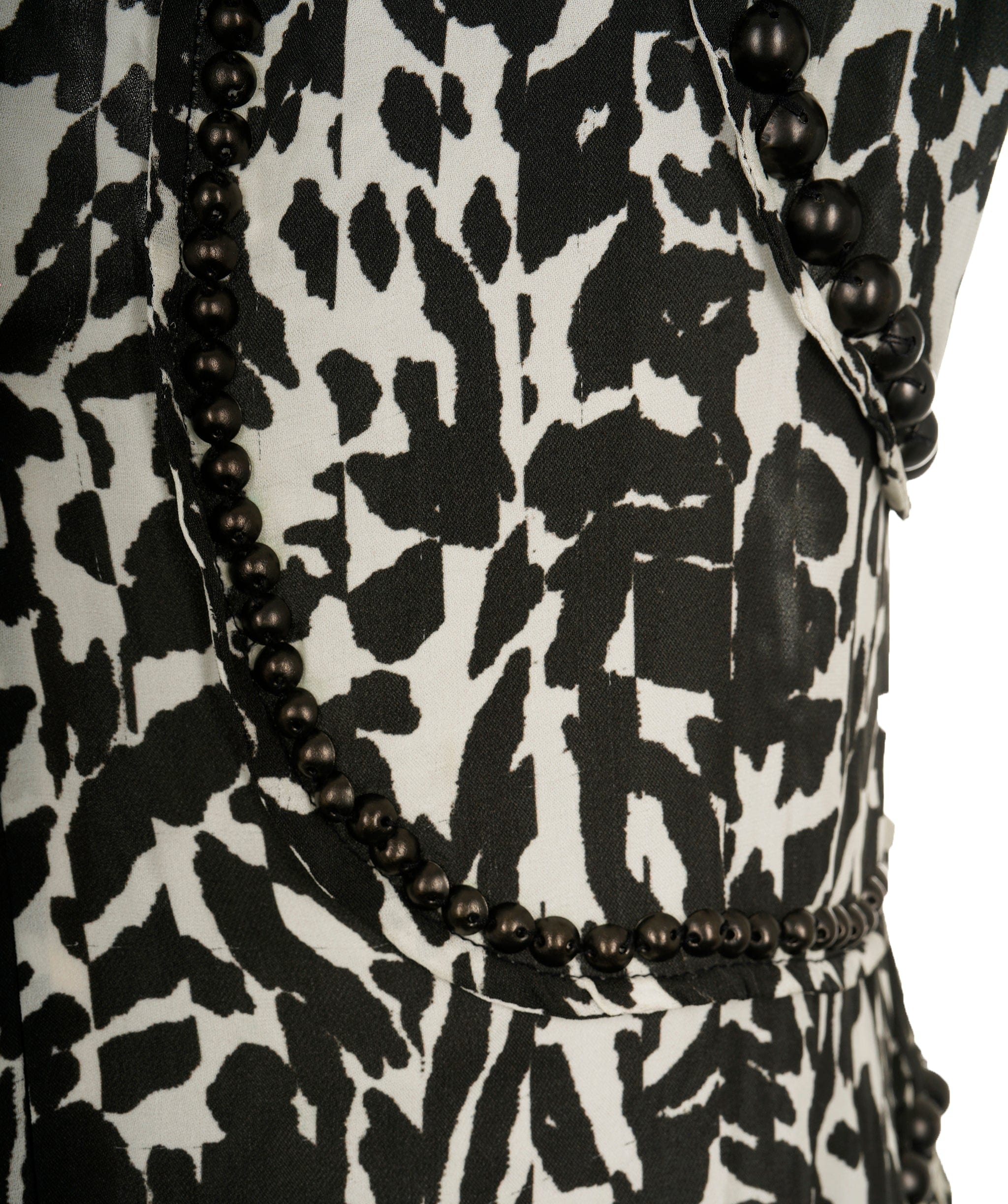 Isabel Marant Isabel Marant Black and White Dress with metal bead detail AVC1772