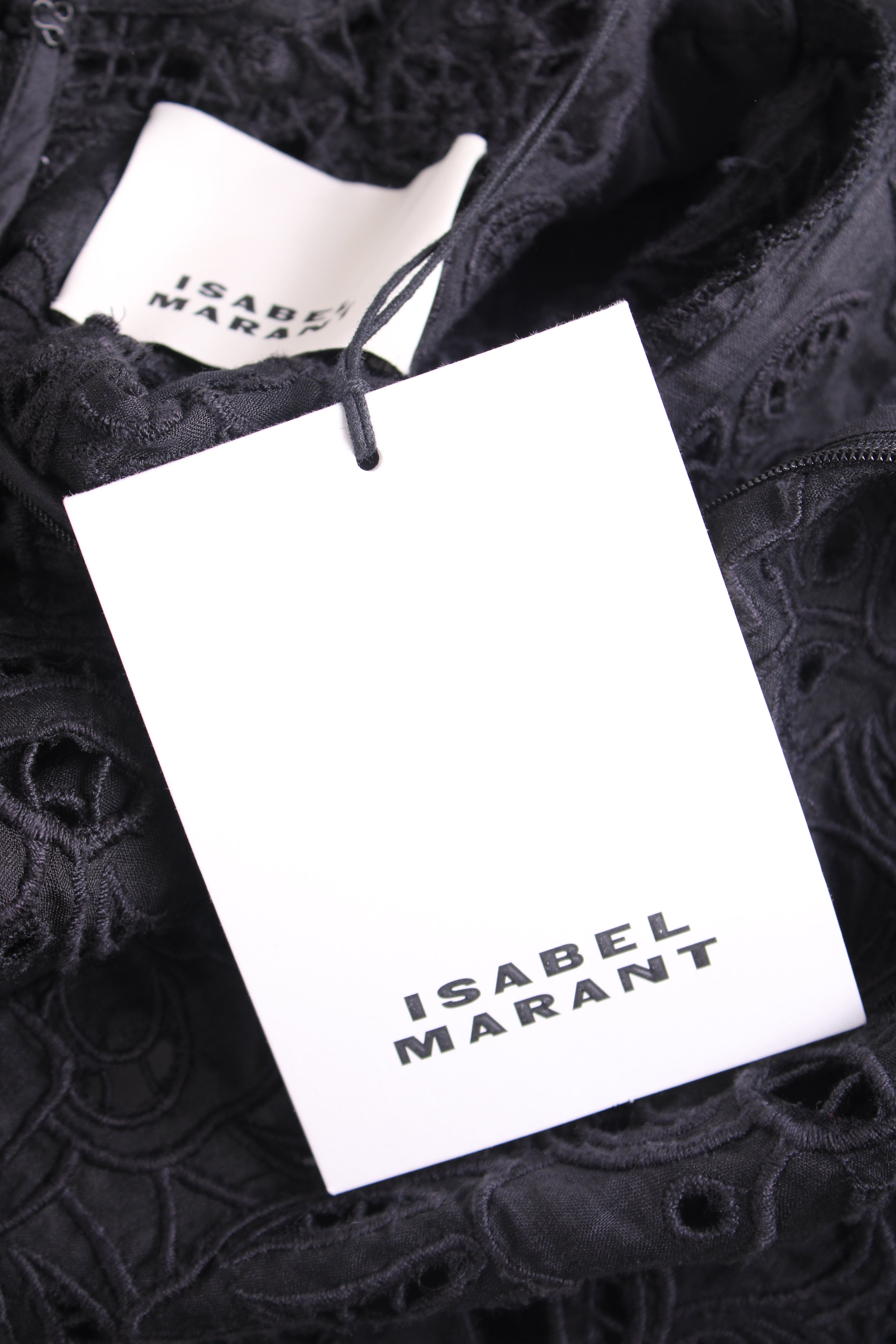 Isabel Marant Isabel Marant L/S Lace Dress Black 8