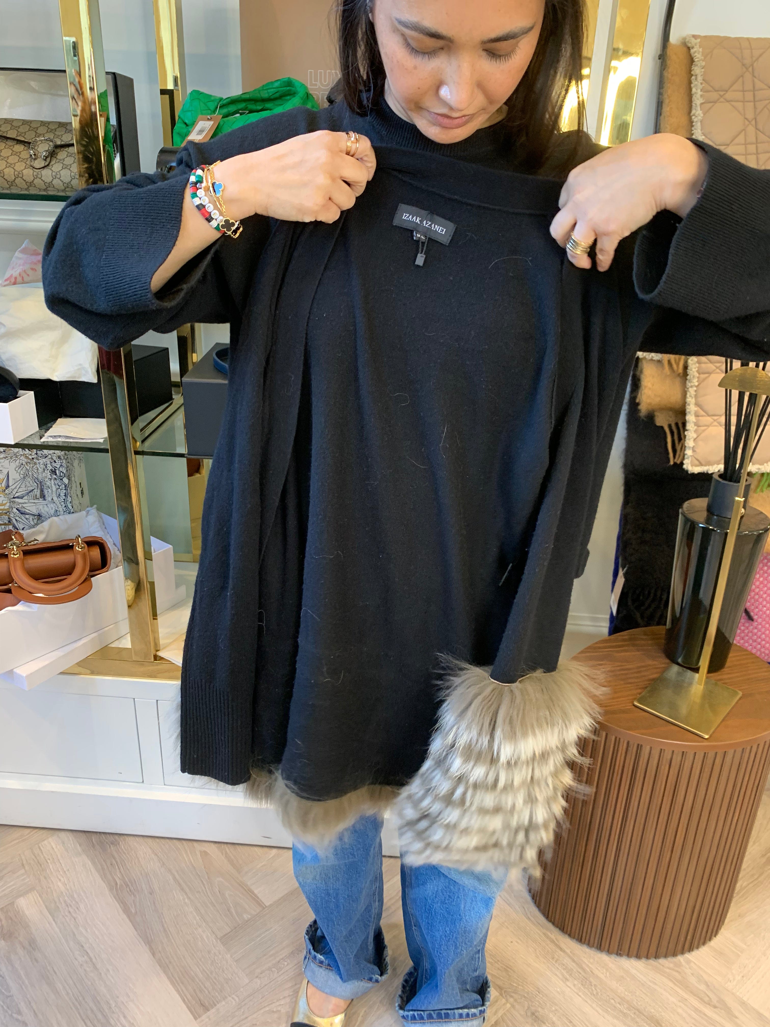 Izaak Azani Izaak Azani Black Cardigan ALC1375