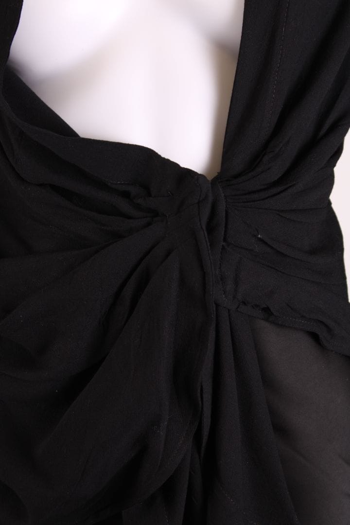 Jacquemus Jacquemus L/S Low V Neck Blouse Black 6