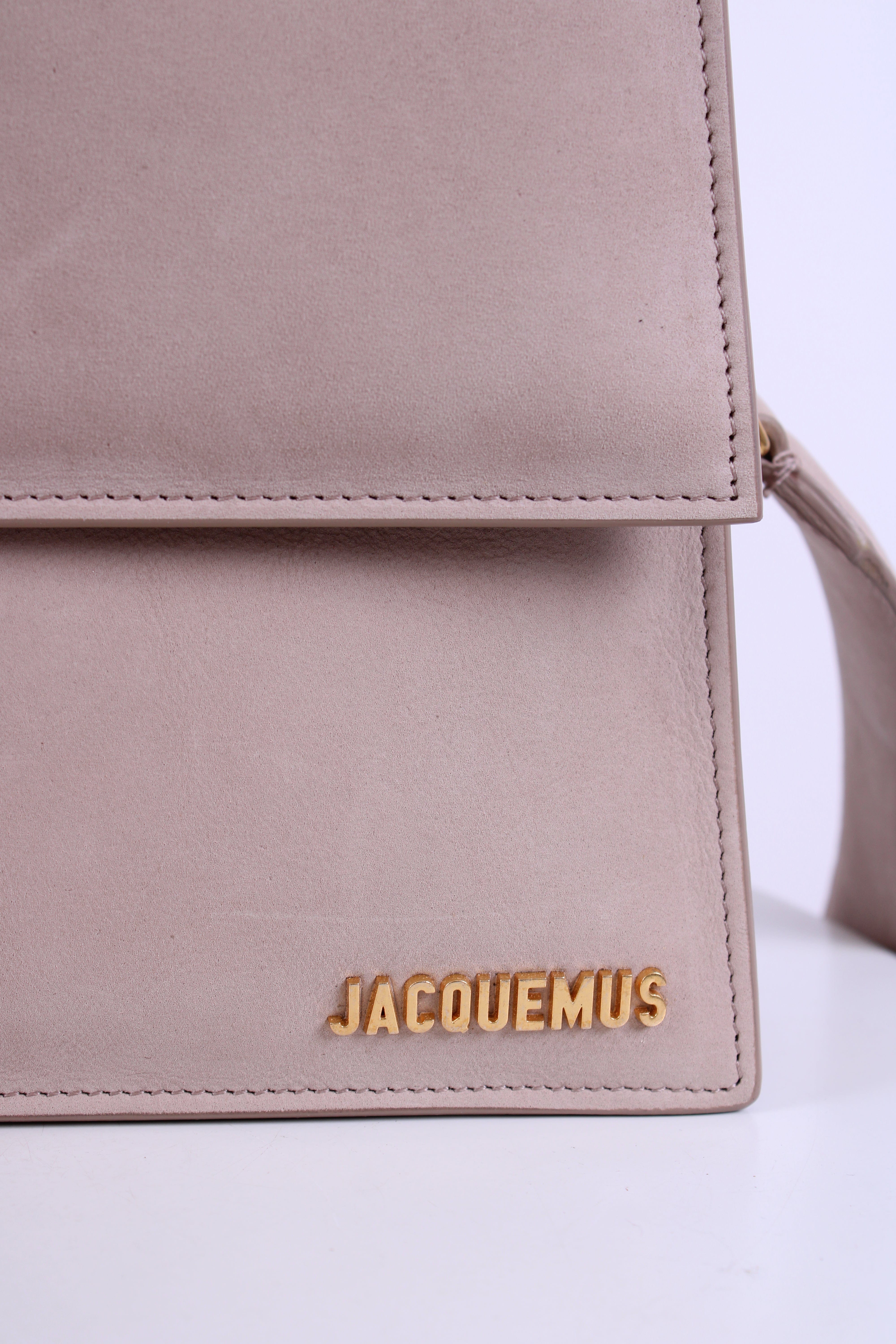 Jacquemus Jacquemus La Grande Bambino Suede Bag Beige