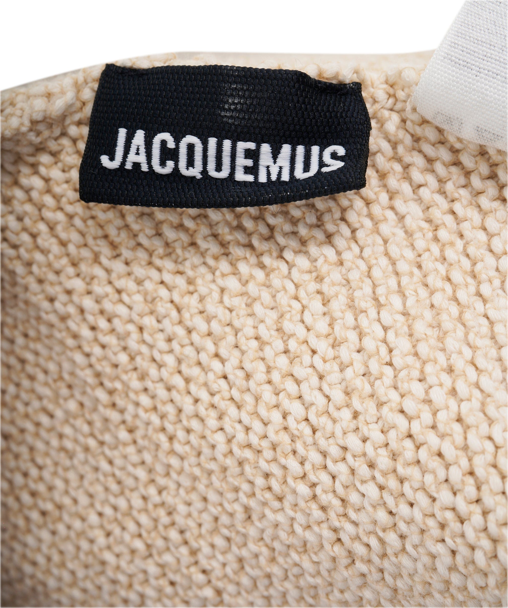 Jacquemus Jacquemus Beige Knit One Shoulder Knot Tie Top ALC1987