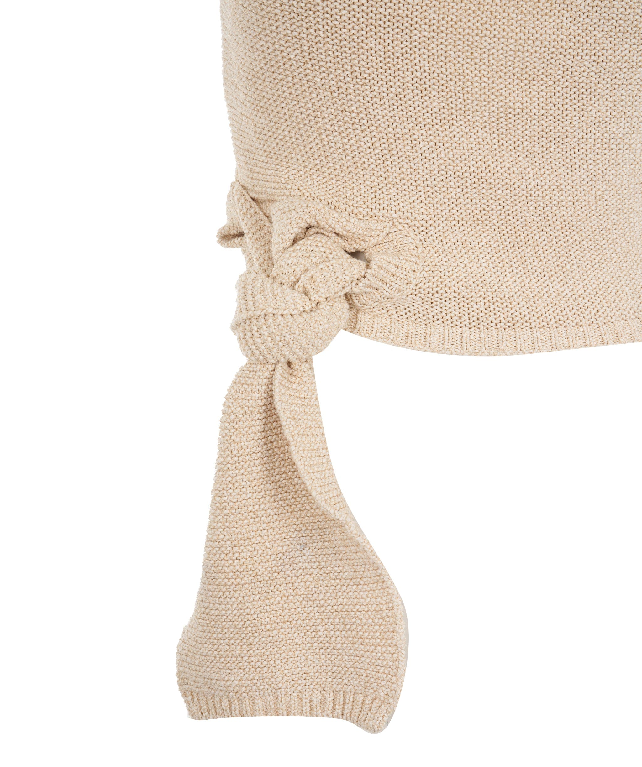 Jacquemus Jacquemus Beige Knit One Shoulder Knot Tie Top ALC1987